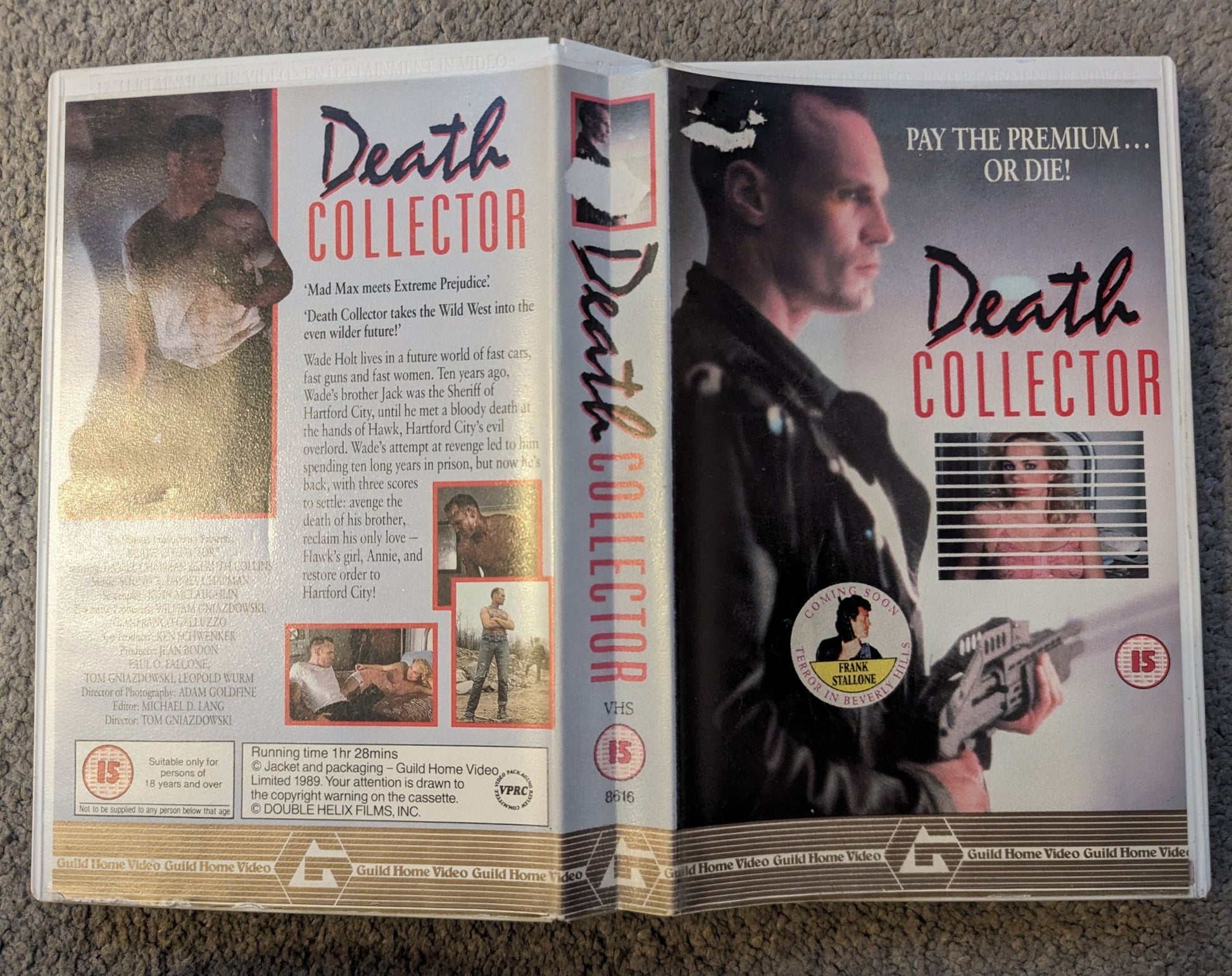 Death Collector (1988) VHS Video Ex Rental - Flippin Retro Video Shop