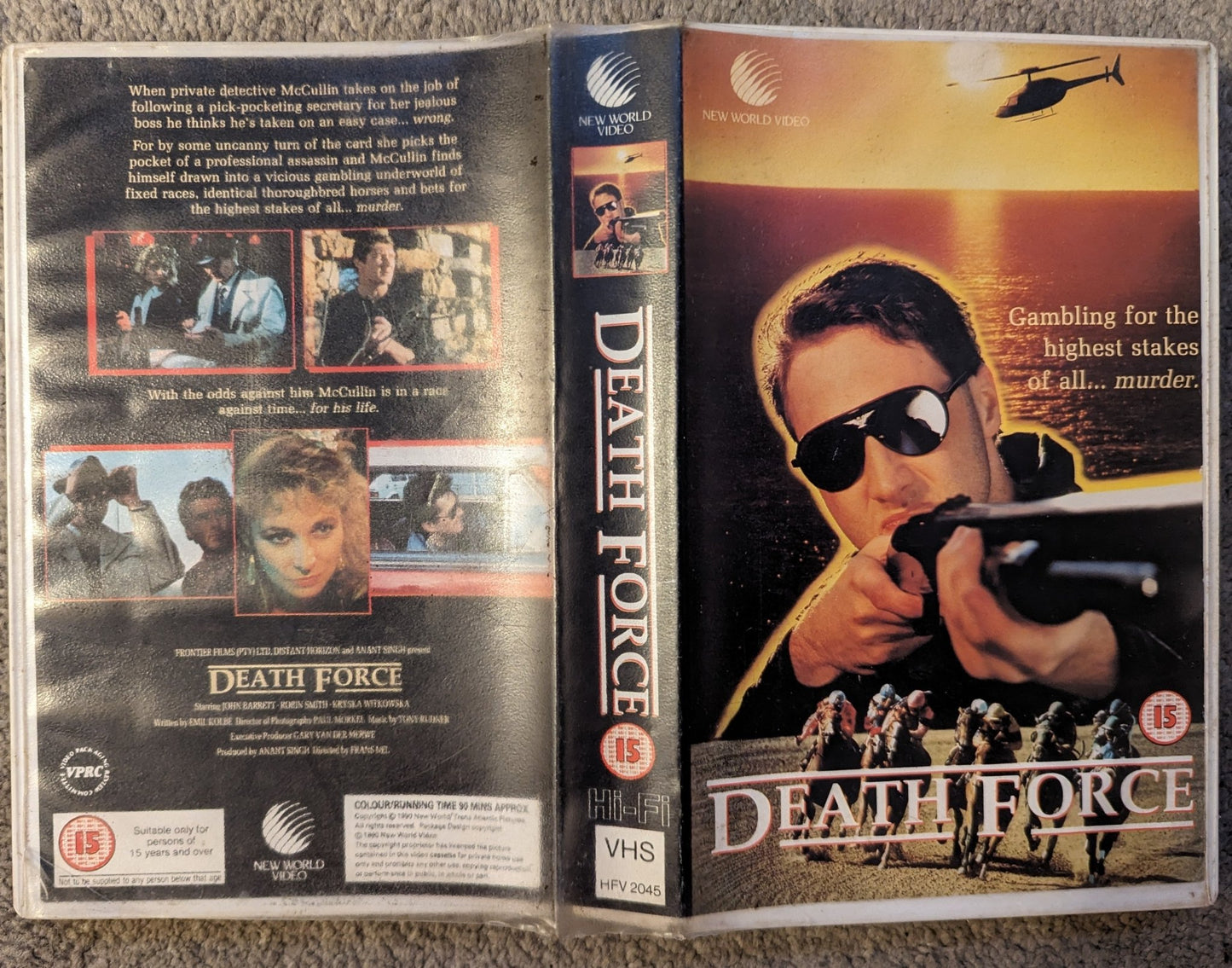 Death Force (1989) VHS Video Ex Rental - Flippin Retro Video Shop