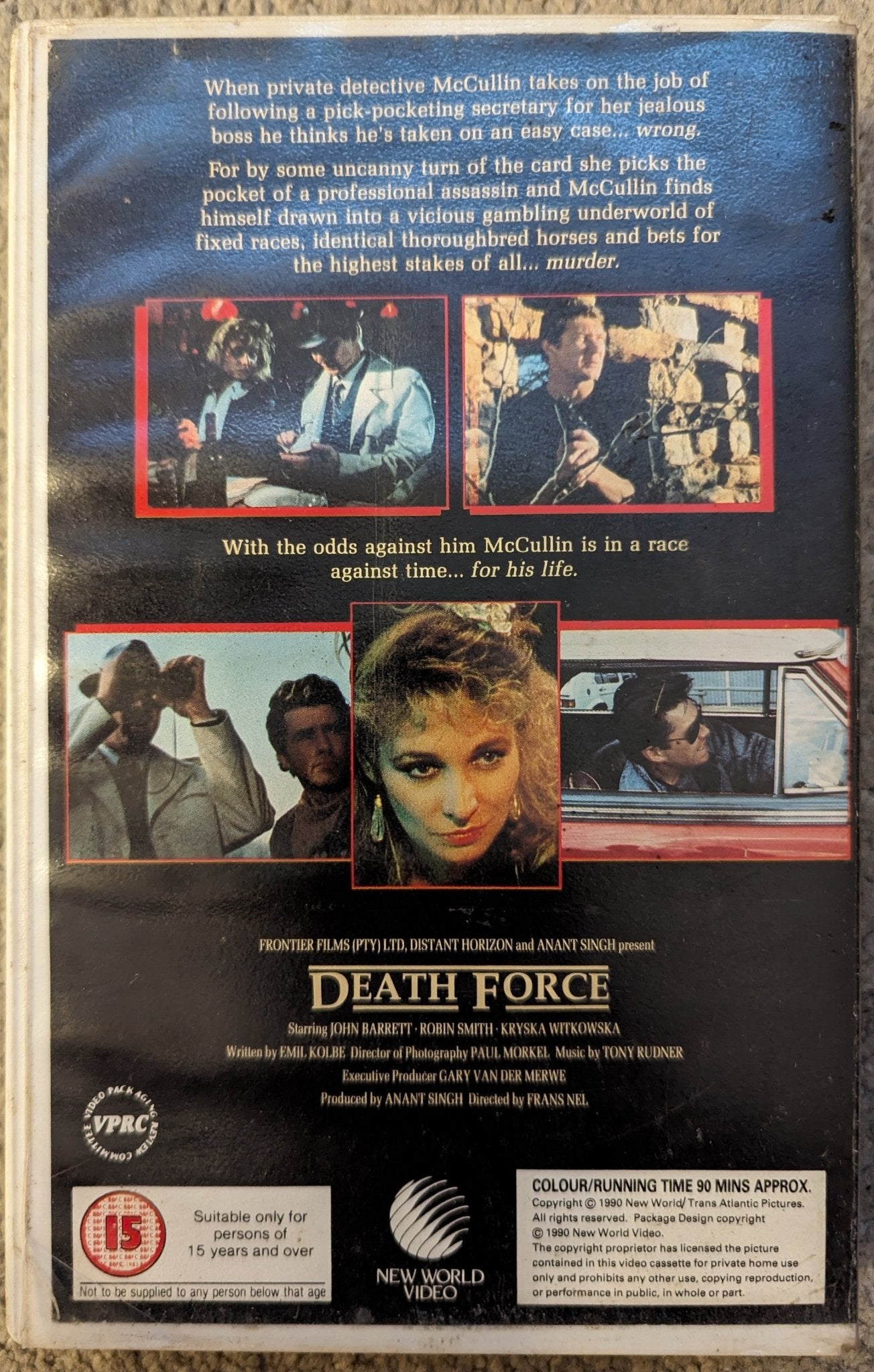 Death Force (1989) VHS Video Ex Rental - Flippin Retro Video Shop