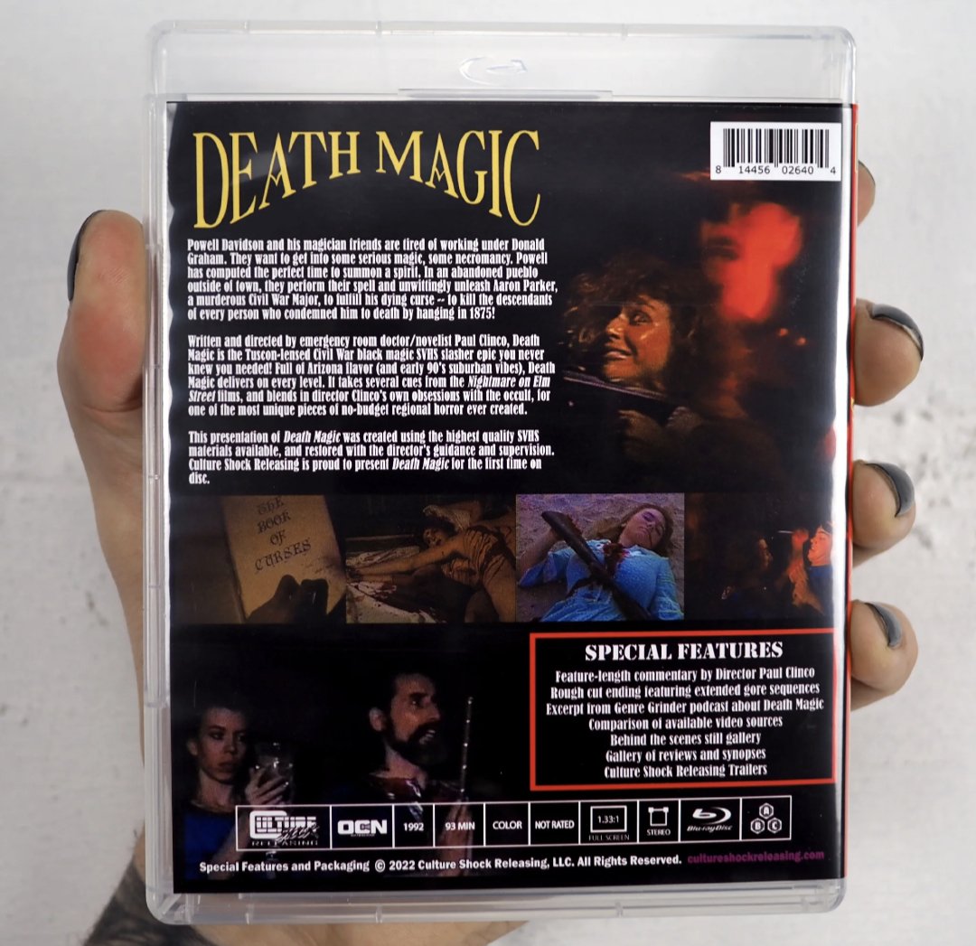 Death Magic (1992) Blu Ray Culture Shock - Flippin Retro Video Shop