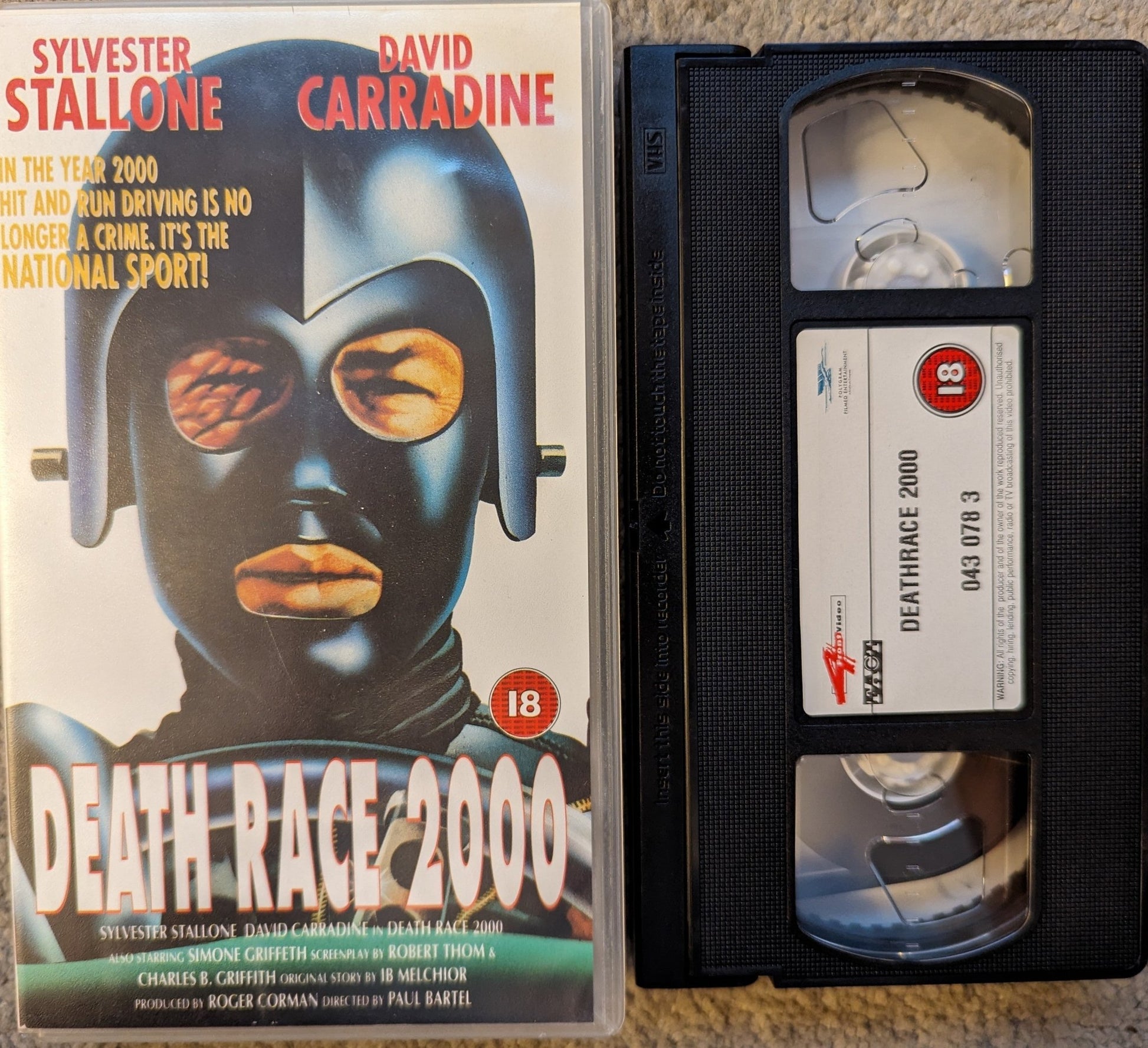 Death Race 2000 (1975) VHS Video - Flippin Retro Video Shop