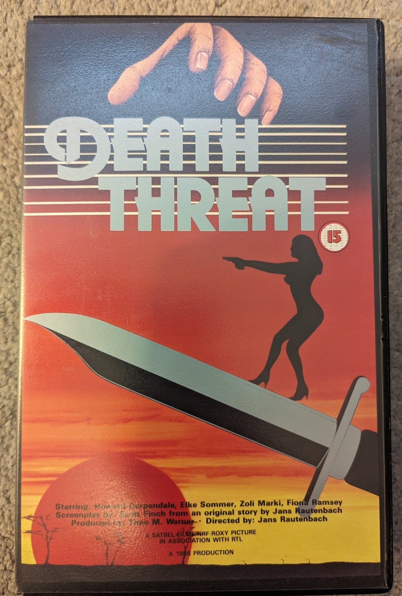 Death Threat (1987) VHS Video Ex Rental - Flippin Retro Video Shop