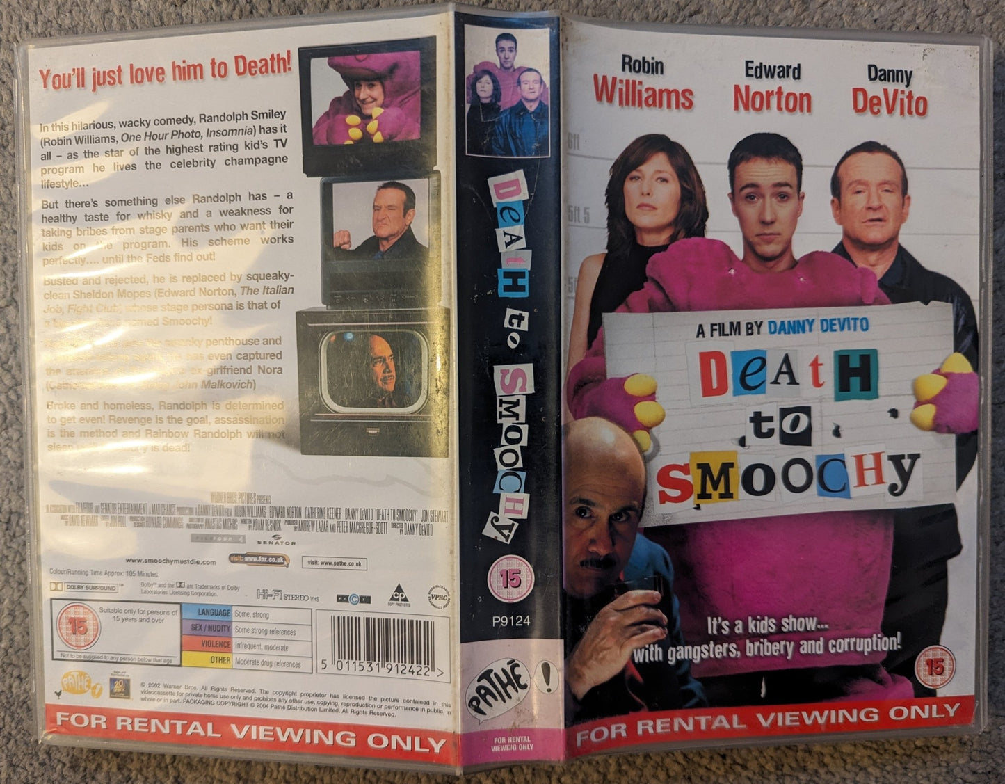 Death To Smoochy (2002) VHS Video Ex Rental - Flippin Retro Video Shop