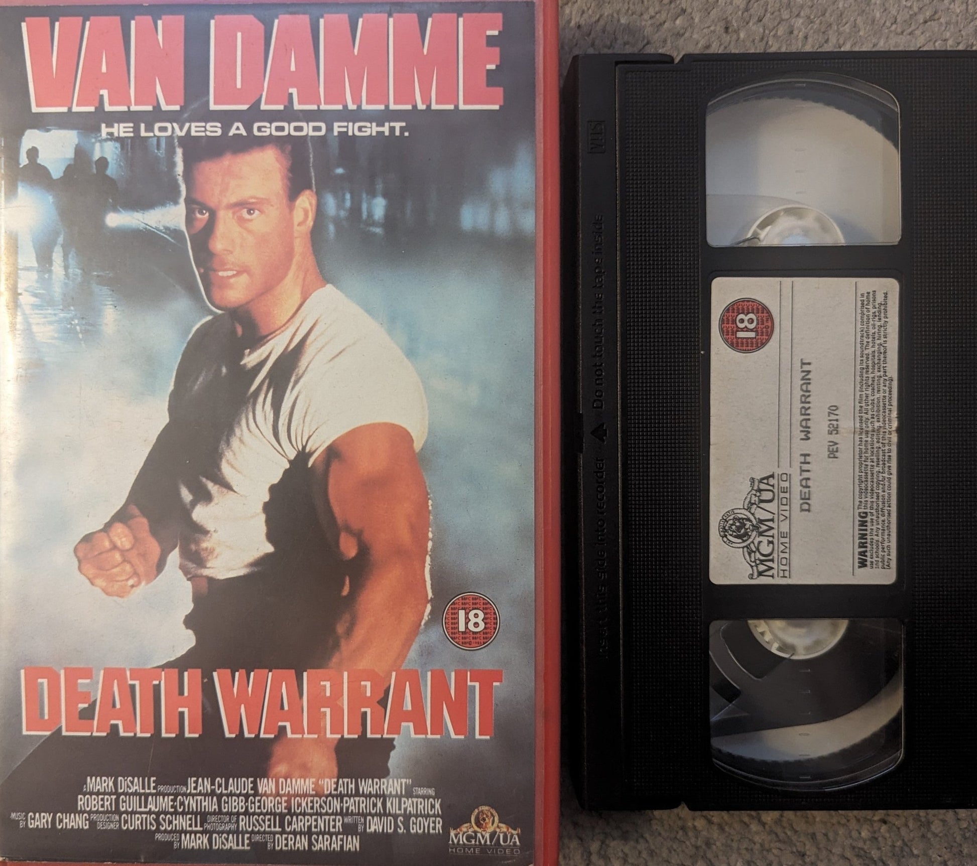 Death Warrant (1990) VHS Video Ex Rental - Flippin Retro Video Shop