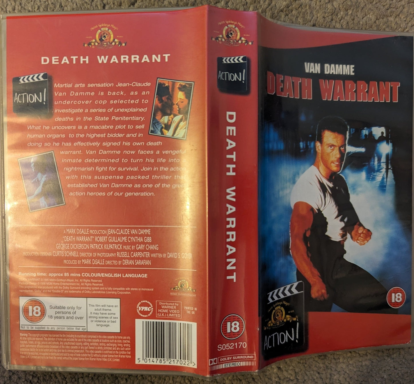 Death Warrant (1990) VHS Video MGM - Flippin Retro Video Shop