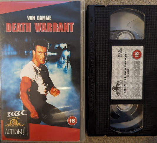 Death Warrant (1990) VHS Video MGM - Flippin Retro Video Shop