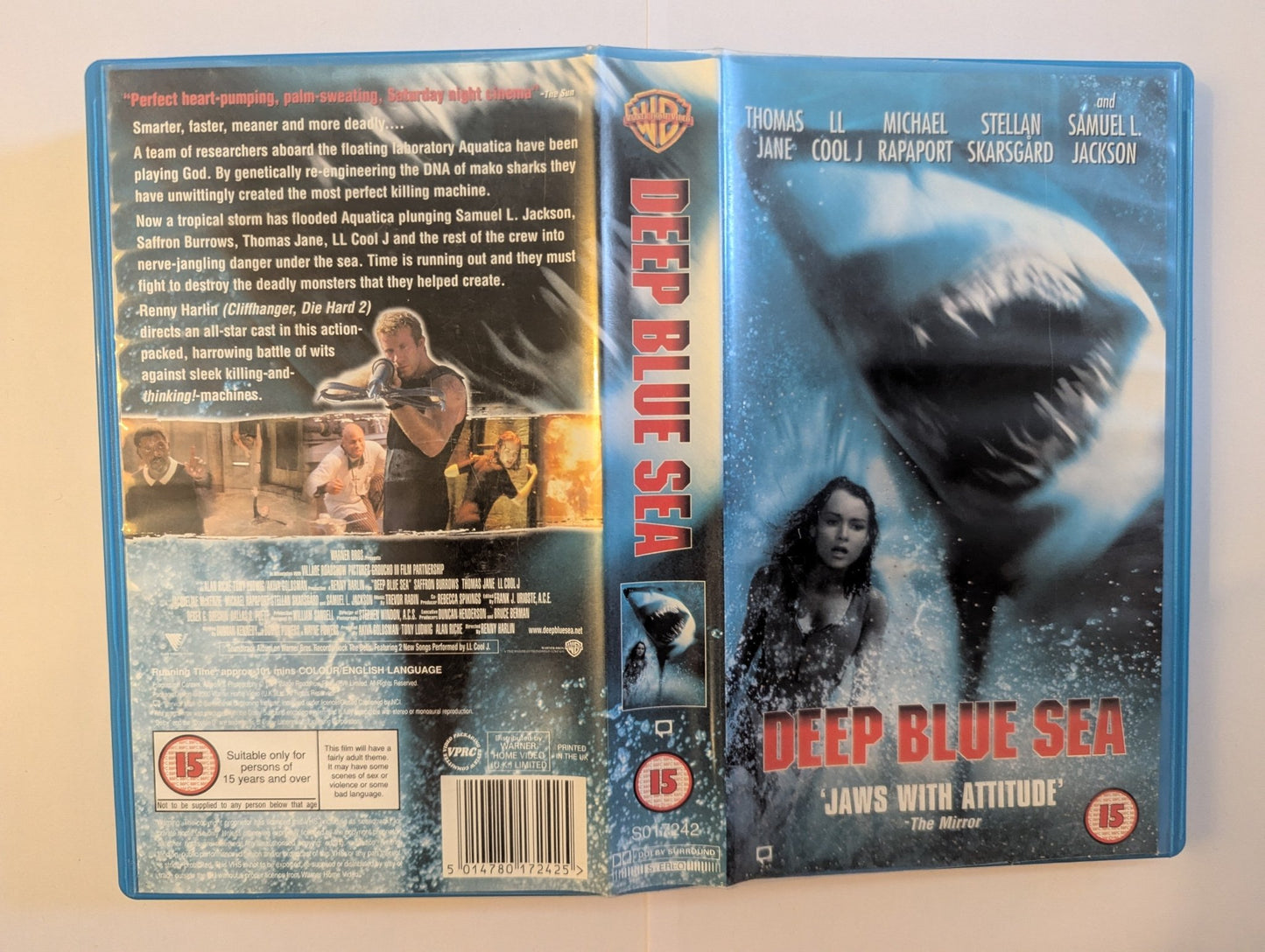 Deep Blue Sea (1999) VHS Video - Flippin Retro Video Shop