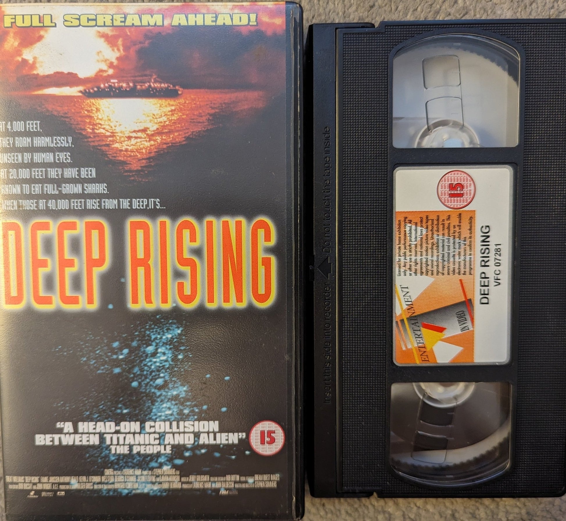 Deep Rising (1998) VHS Video - Flippin Retro Video Shop