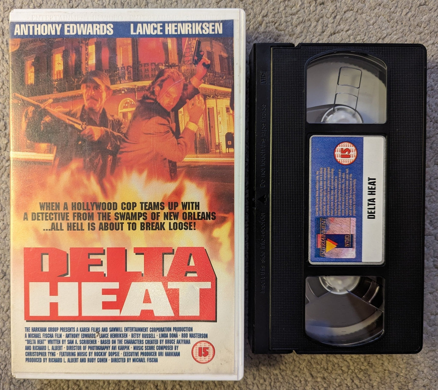 Delta Heat (1992) VHS Video Ex Rental - Flippin Retro Video Shop