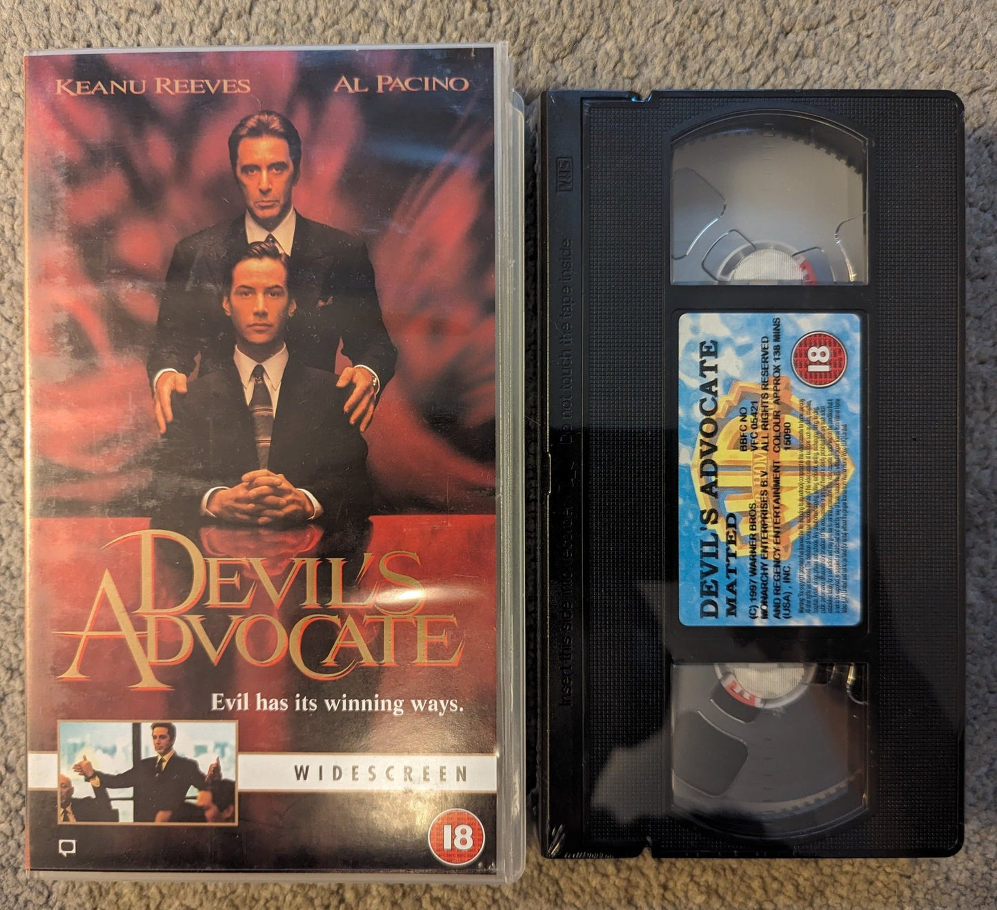 Devils Advocate (1997) VHS Video wide - screen *Sealed* - Flippin Retro Video Shop