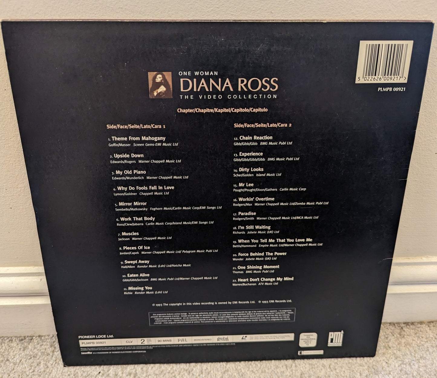 Diana Ross The Video Collection Laserdisc NTSC - Flippin Retro Video Shop