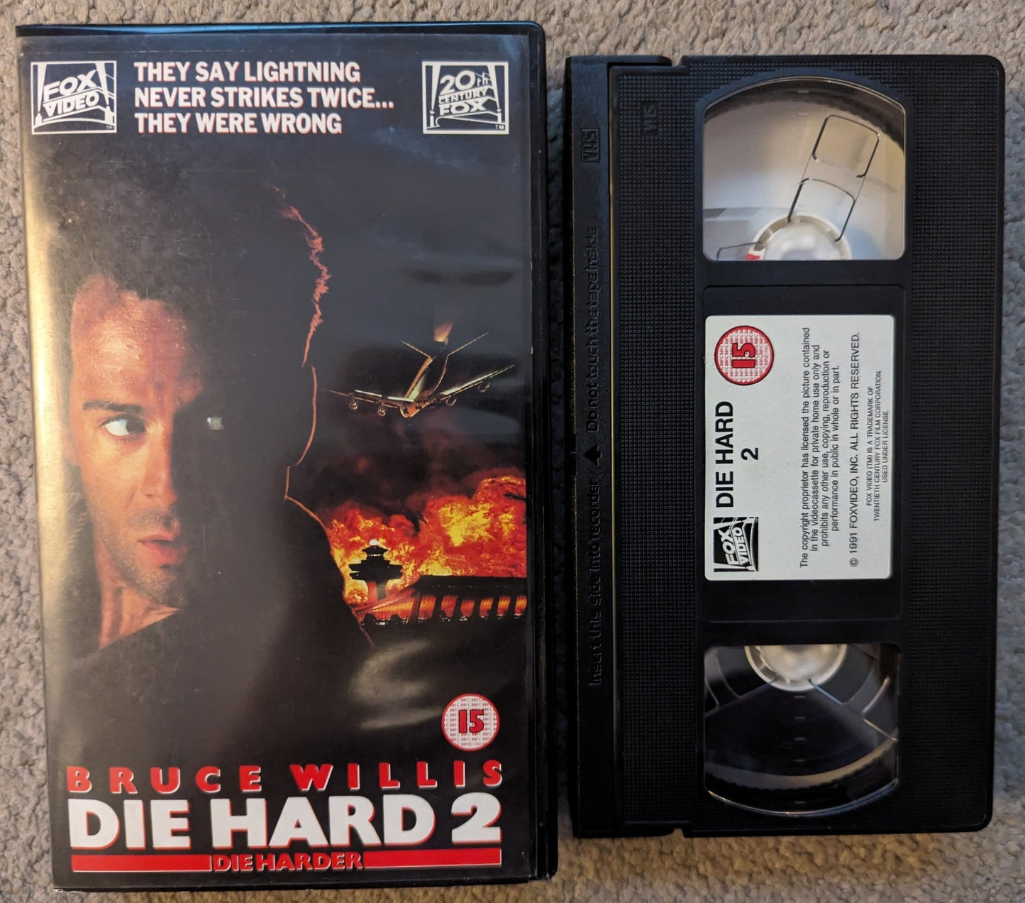 Die Hard 2 (1990) VHS Video - Flippin Retro Video Shop