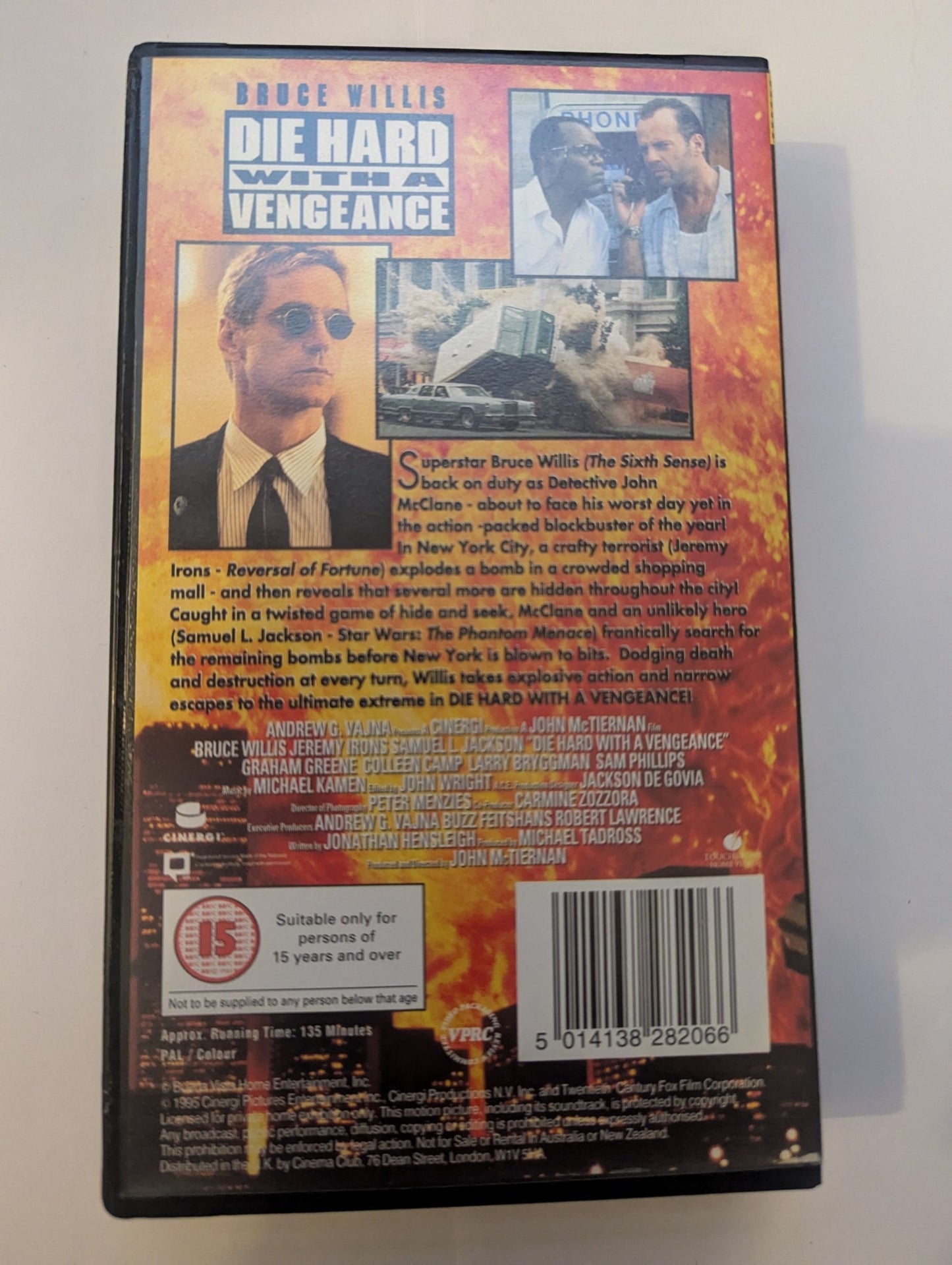 Die Hard With A Vengeance (1995) VHS Video Cinema Club - Flippin Retro