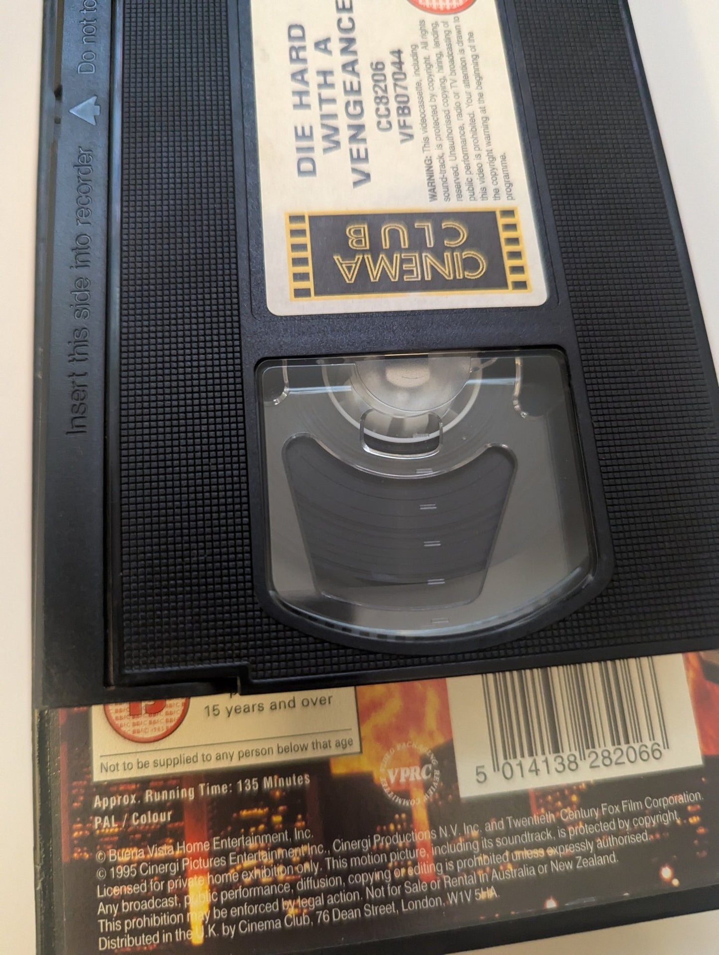 Die Hard With A Vengeance (1995) VHS Video Cinema Club - Flippin Retro