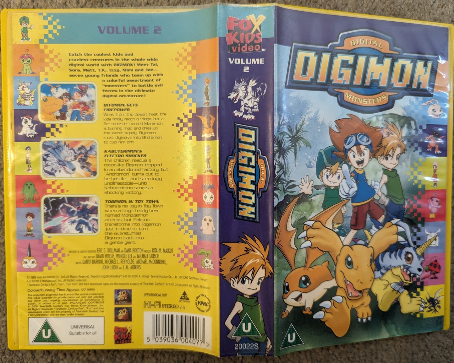 Digimon Vol 2 VHS Video - Flippin Retro Video Shop