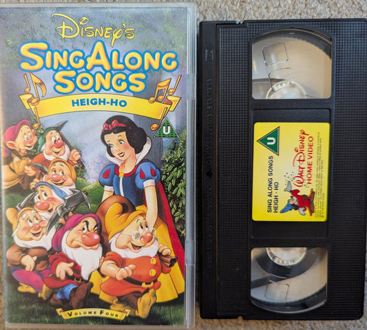 Disney Sing Along Songs Vol 4 Snow White Heigh Ho VHS Video - Flippin Retro Video Shop