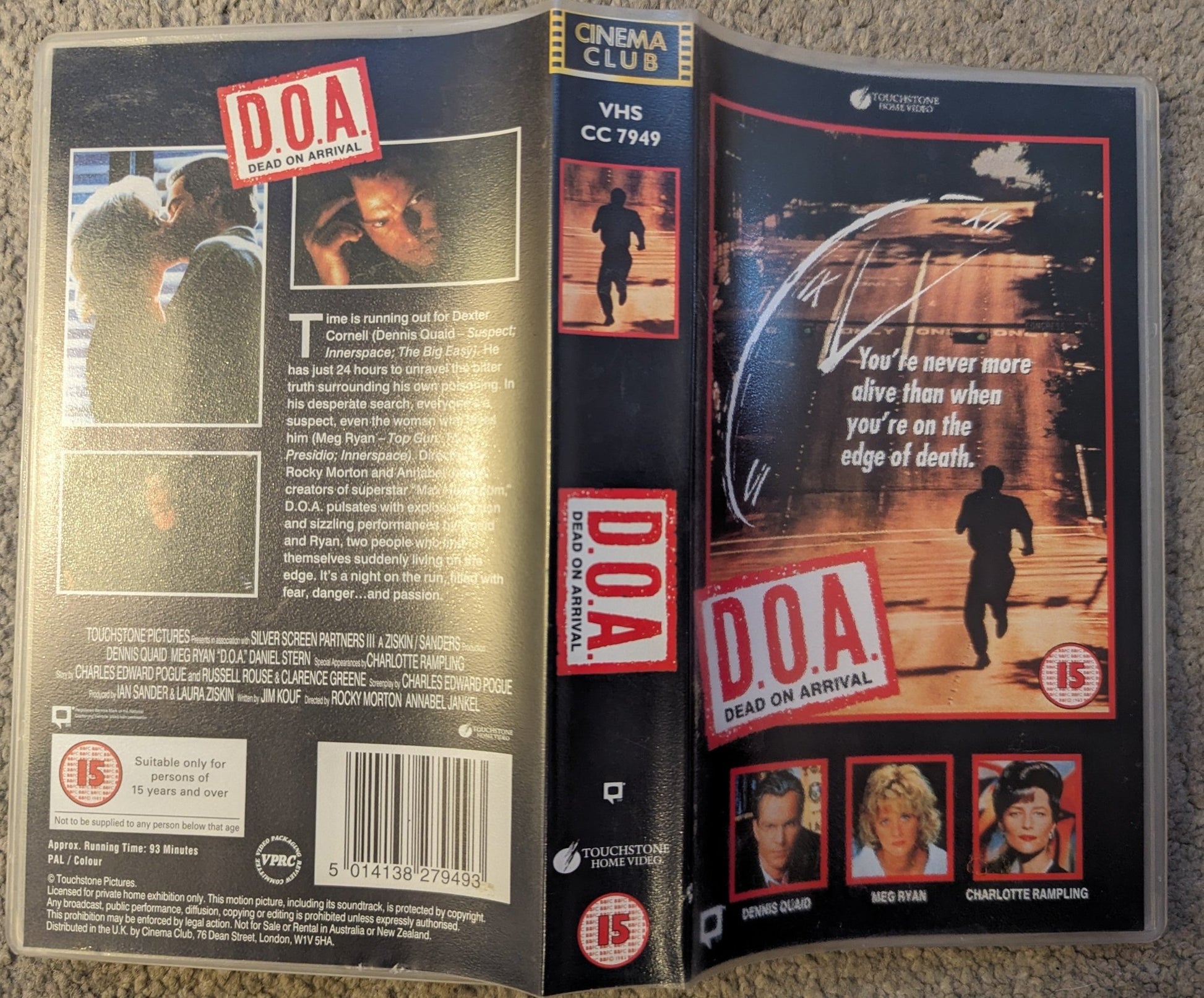 D.O.A (1988) VHS Video - Flippin Retro Video Shop