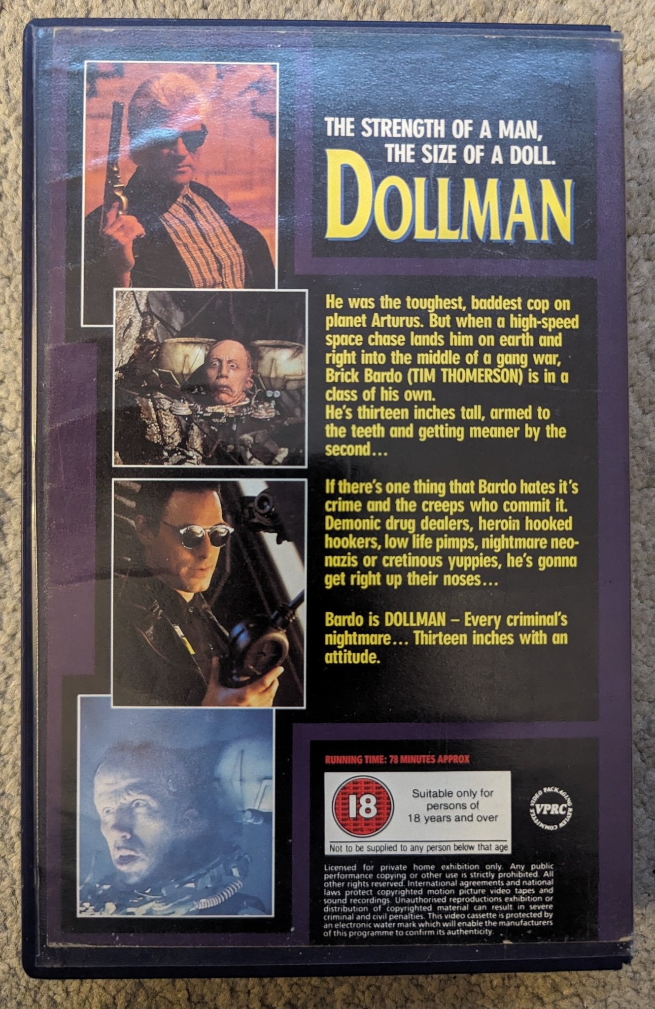 Dollman (1991) VHS Video Ex Rental - Flippin Retro Video Shop