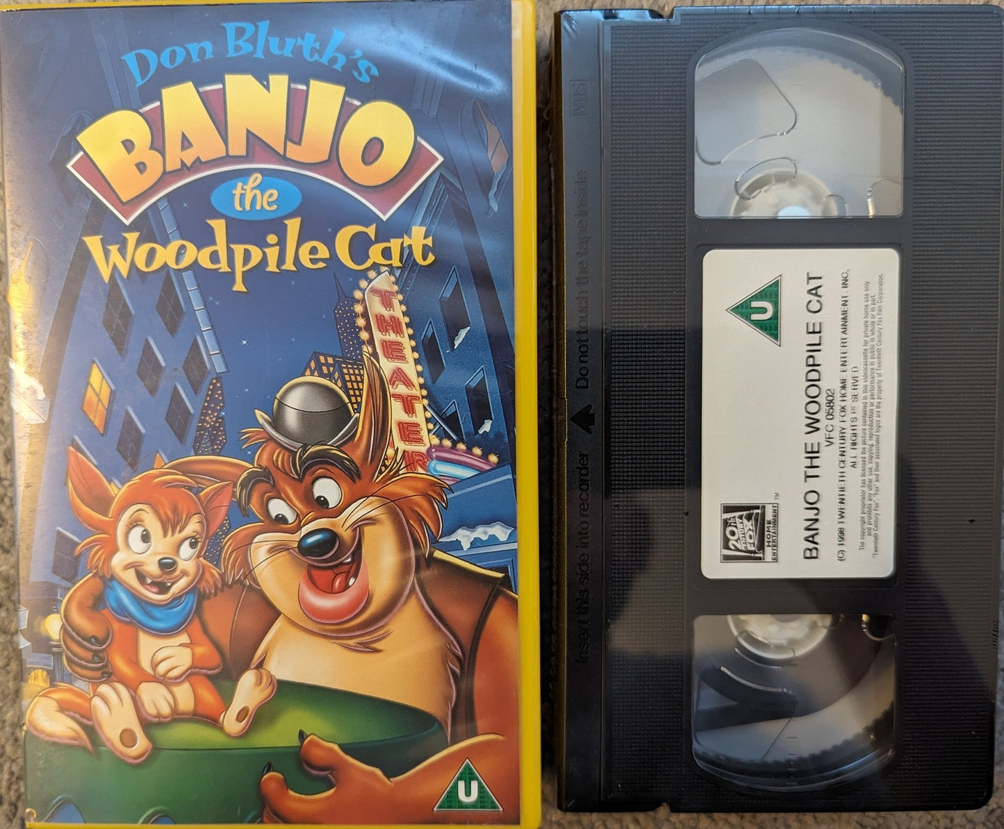 Don Bluths Banjo The Woodpile Cat VHS Video *sealed* - Flippin Retro Video Shop