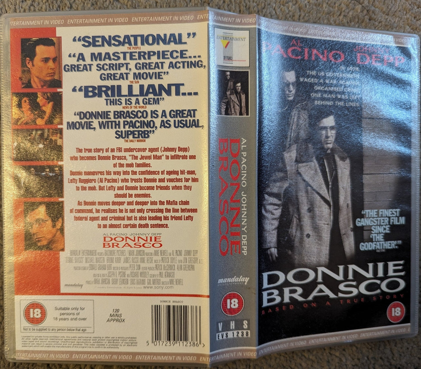 Donnie Brasco (1997) VHS Video - Flippin Retro Video Shop