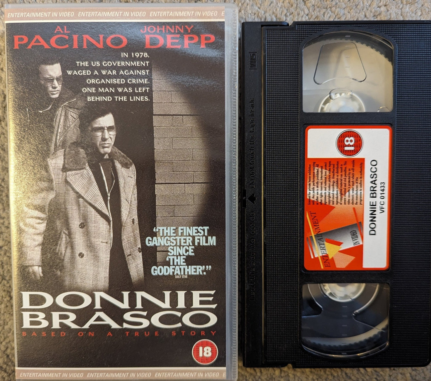 Donnie Brasco (1997) VHS Video - Flippin Retro Video Shop