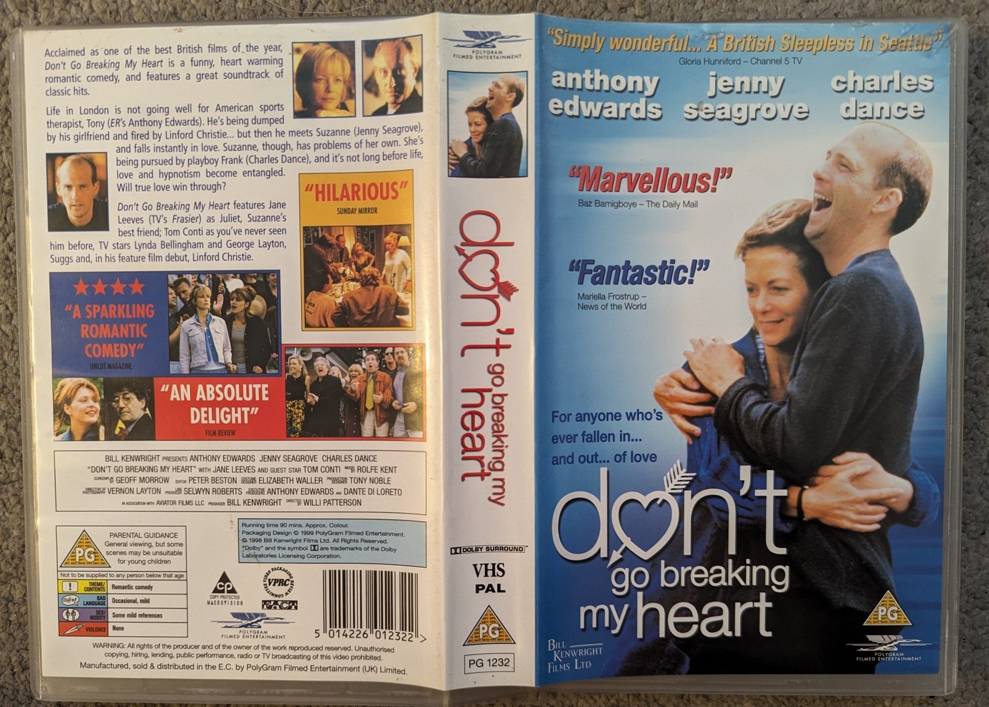 Don't Go Breaking My Heart (1999) VHS Video Ex Rental - Flippin Retro Video Shop