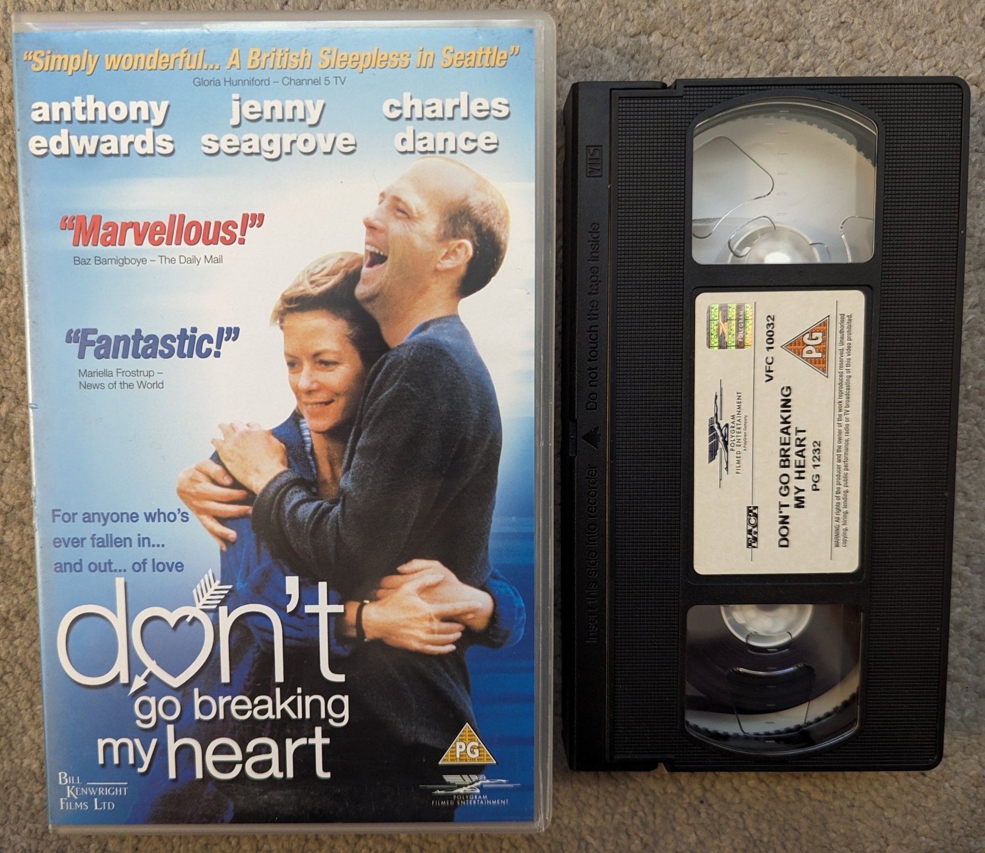 Don't Go Breaking My Heart (1999) VHS Video Ex Rental - Flippin Retro Video Shop