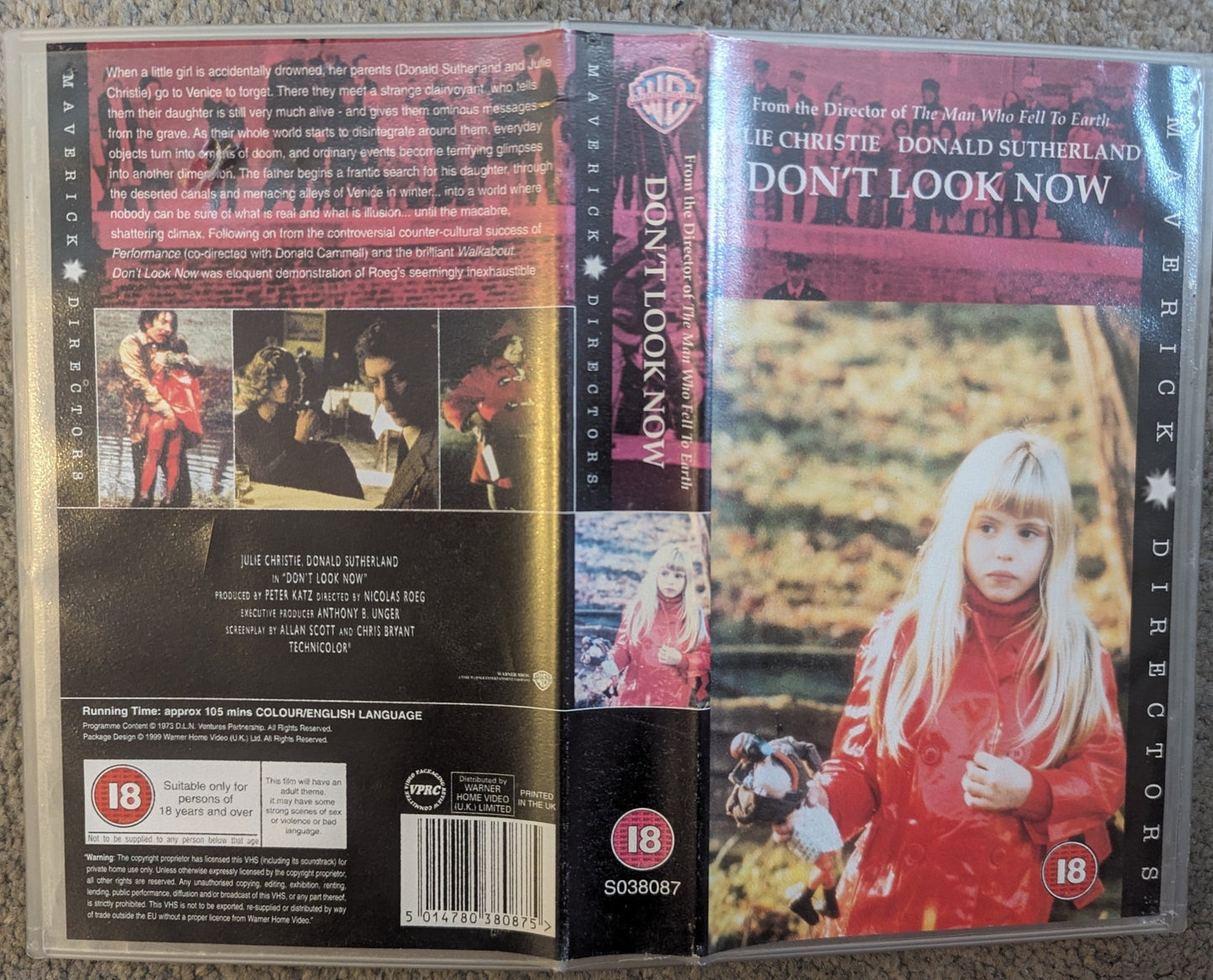 Don't Look Now (1973) VHS Video - Flippin Retro Video Shop