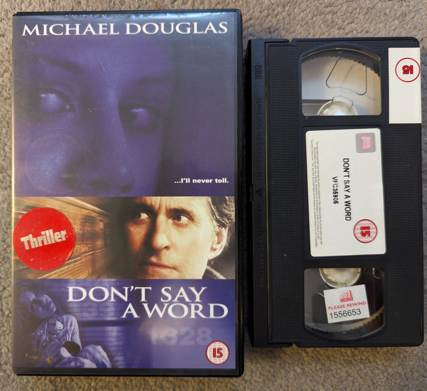 Don't Say A Word (2001) VHS Video Ex Rental - Flippin Retro Video Shop