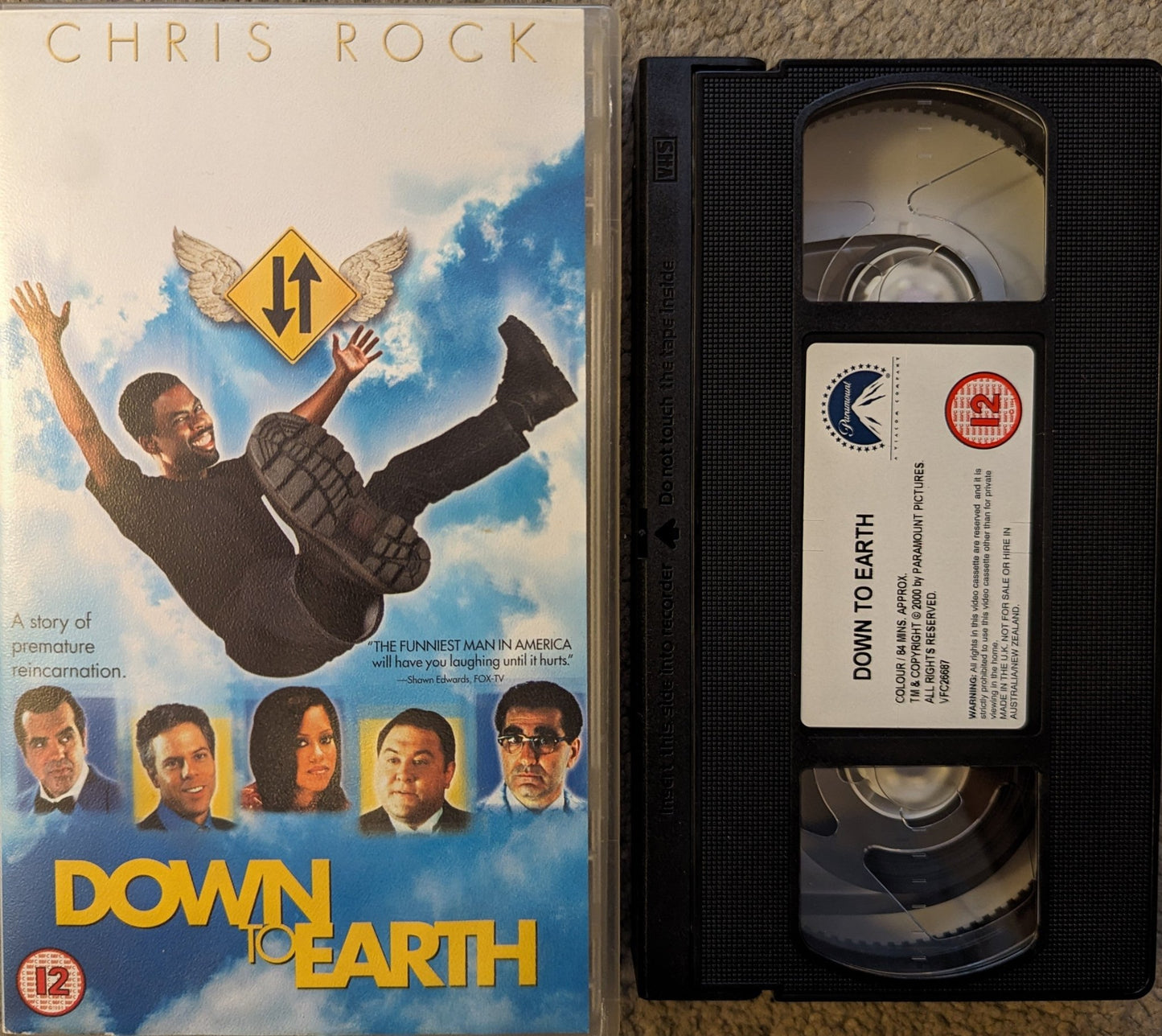 Down To Earth (2001) VHS Video - Flippin Retro Video Shop