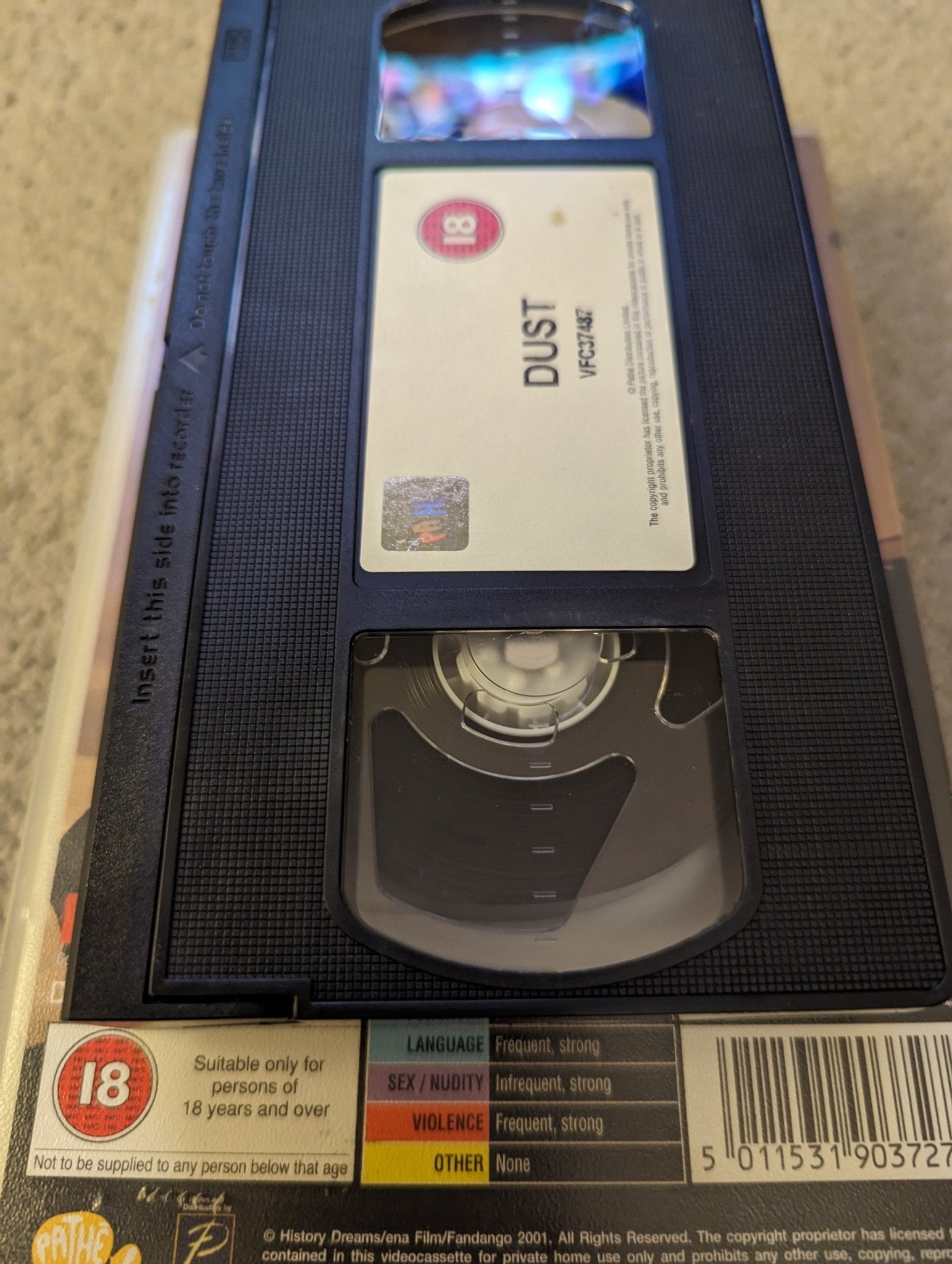 Dust (2001) VHS Video Ex Rental - Flippin Retro Video Shop