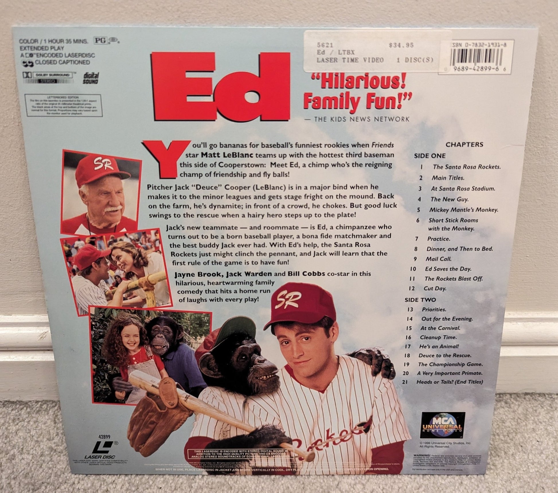 Ed (1996) Laserdisc NTSC - Flippin Retro Video Shop