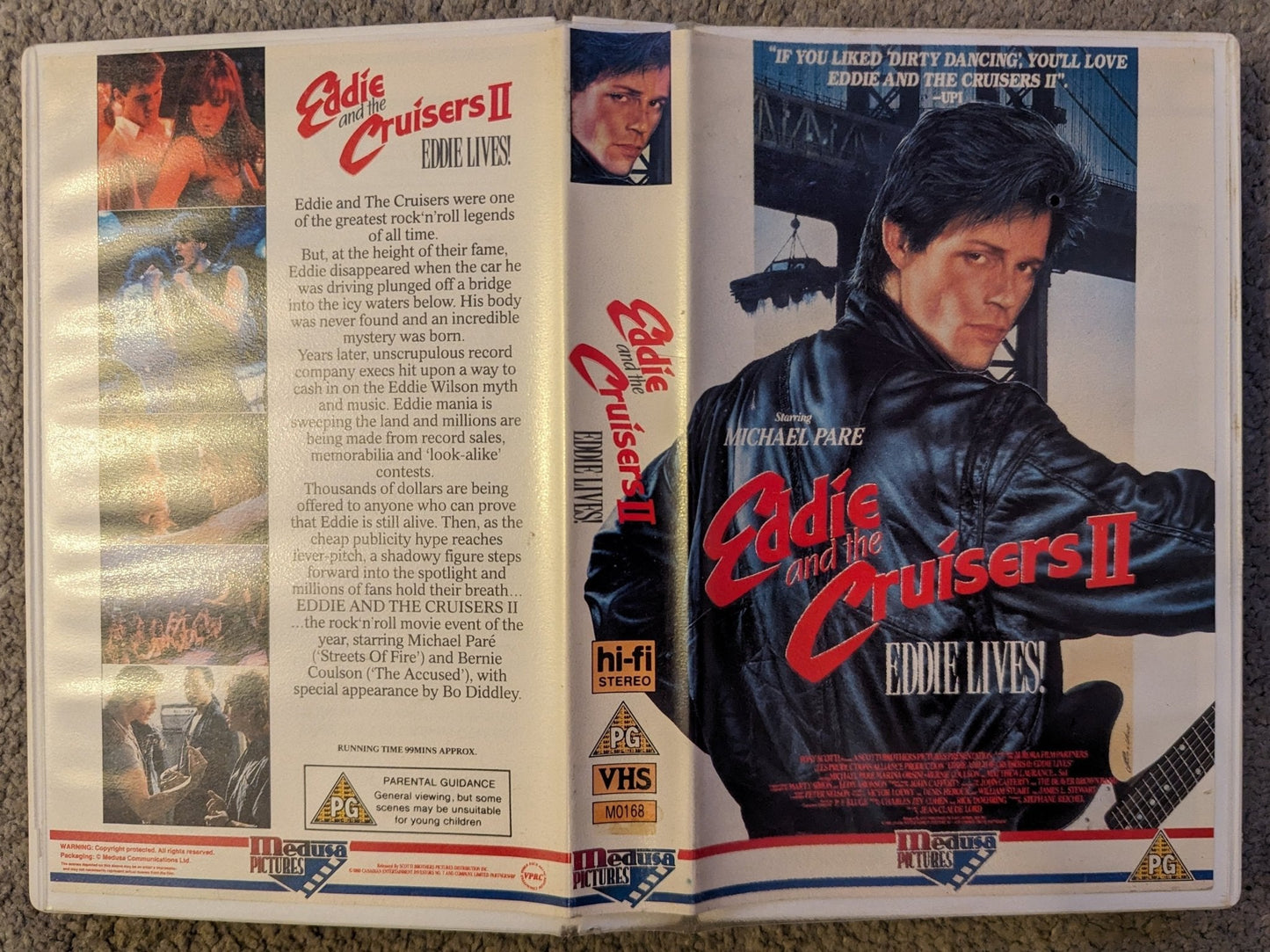 Eddie and the Cruisers 2 (1989) VHS Video Ex Rental - Flippin Retro Video Shop