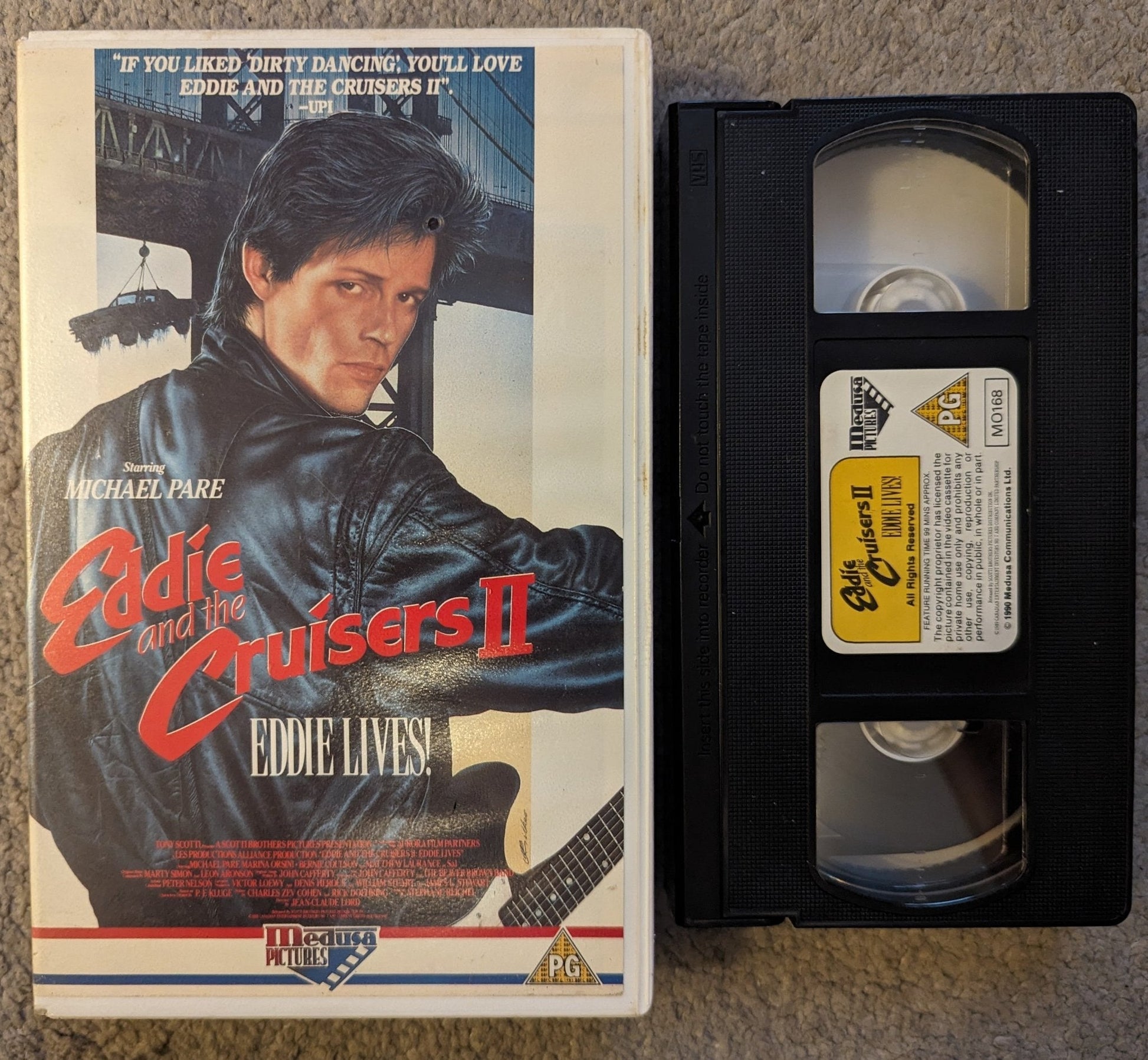 Eddie and the Cruisers 2 (1989) VHS Video Ex Rental - Flippin Retro Video Shop