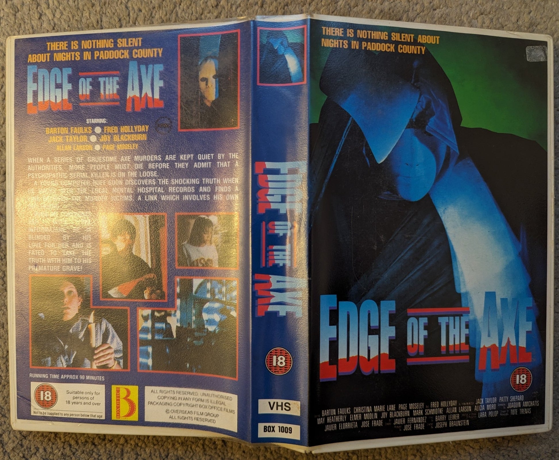 Edge Of The Axe (1988) VHS Video Ex Rental - Flippin Retro Video Shop