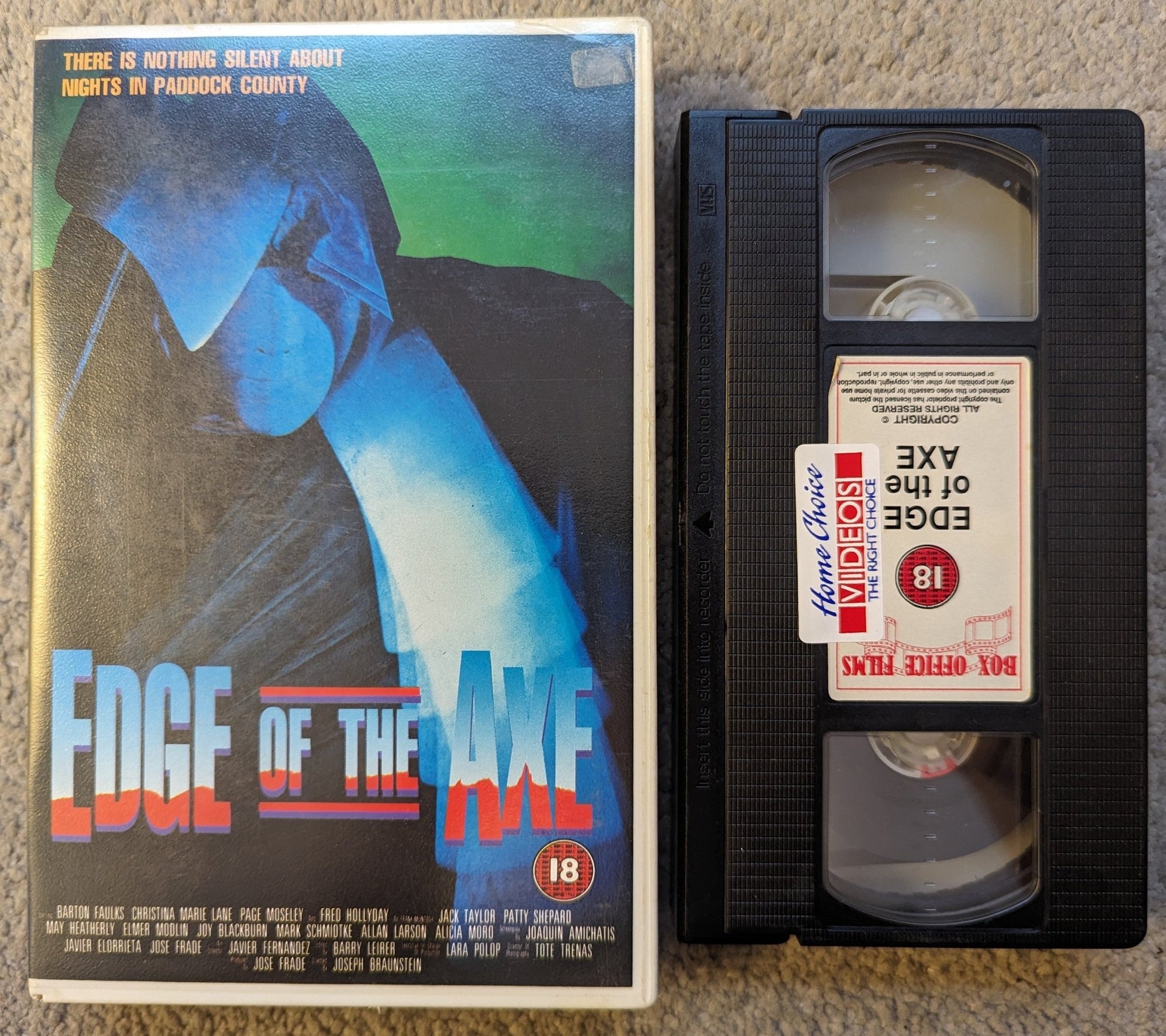 Edge Of The Axe (1988) VHS Video Ex Rental - Flippin Retro Video Shop