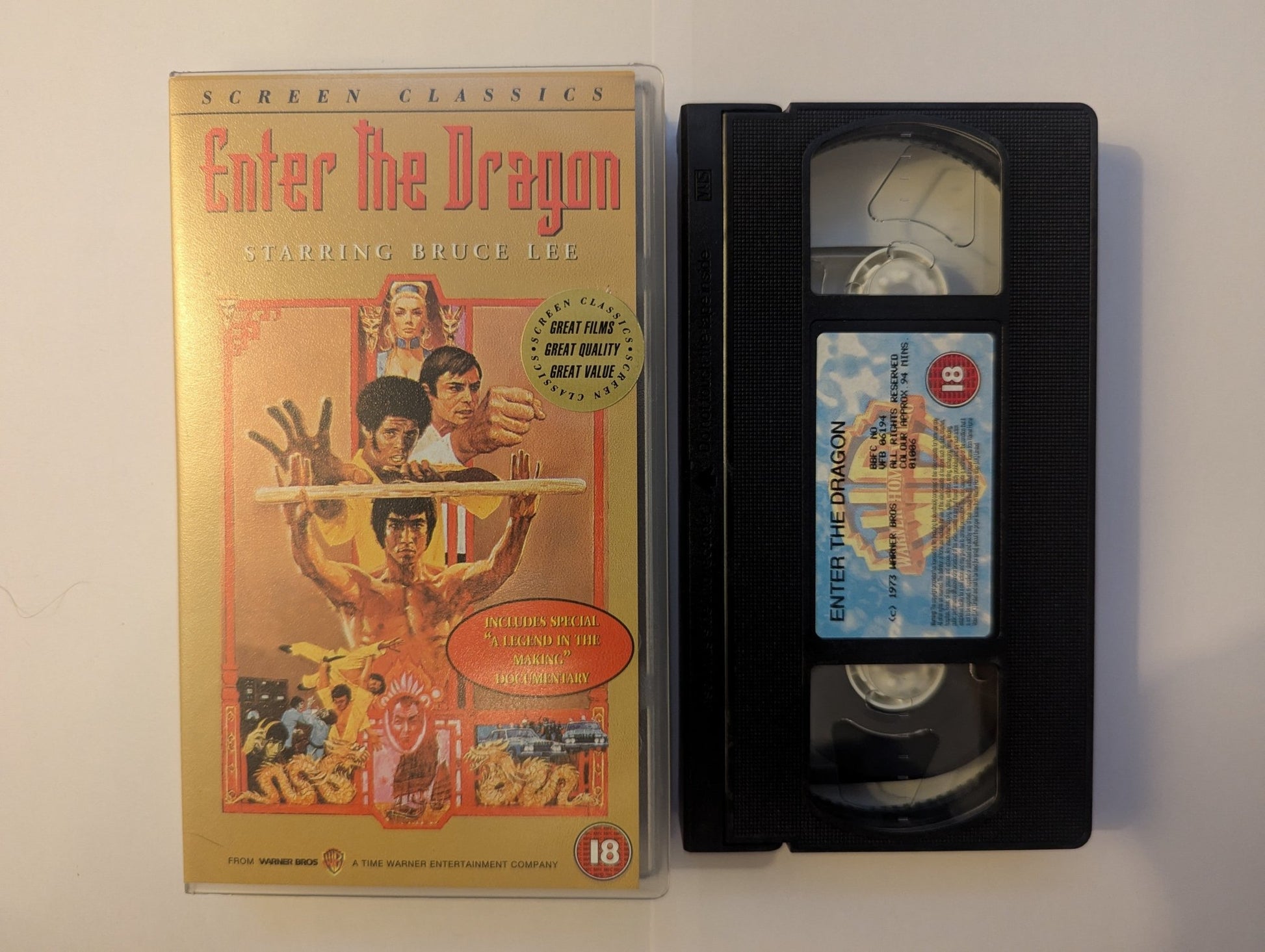 Enter The Dragon (1973) VHS Video - Flippin Retro Video Shop