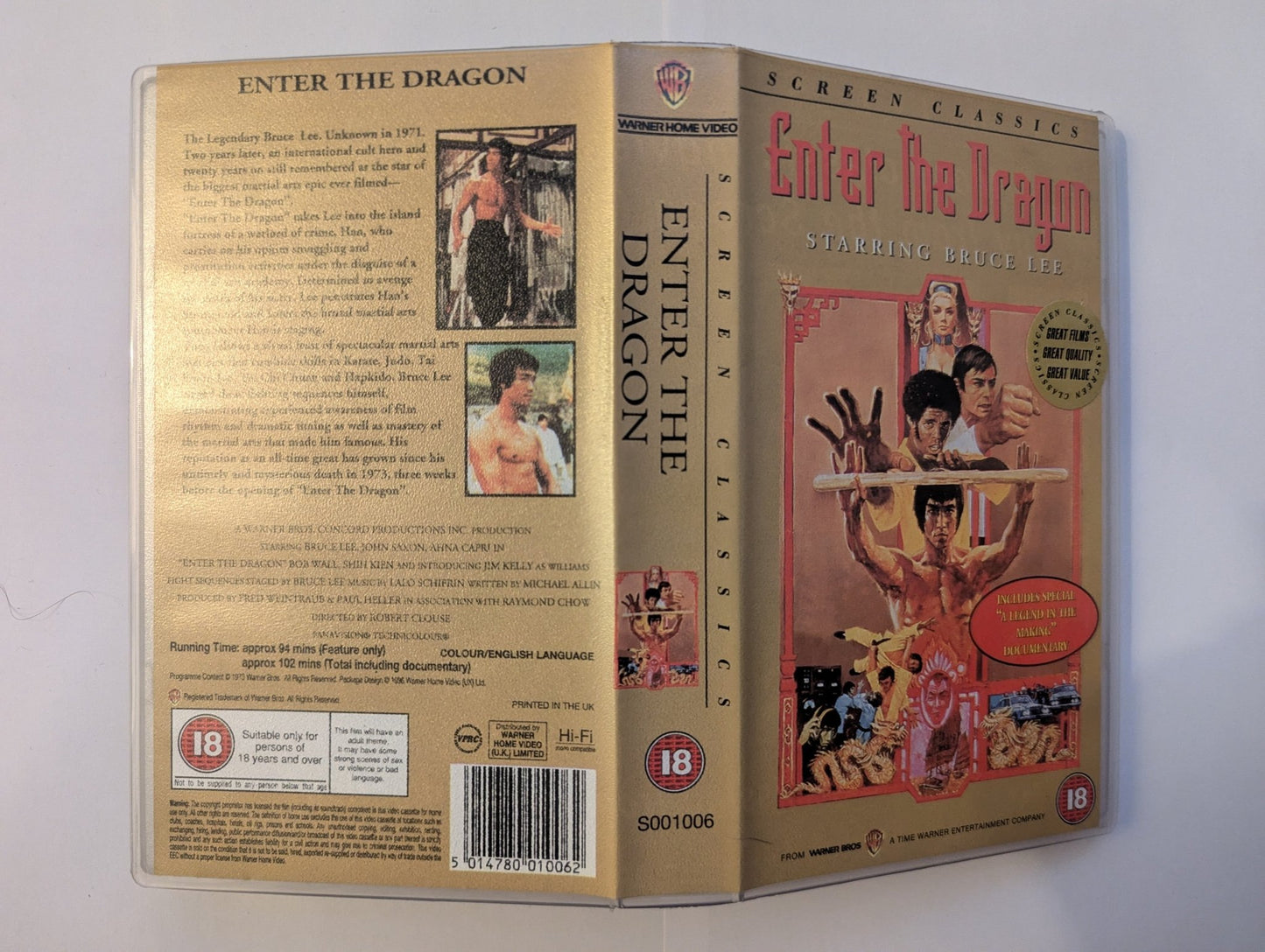 Enter The Dragon (1973) VHS Video - Flippin Retro Video Shop