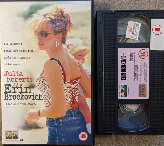 Erin Brockvich (2000) VHS Video Ex Rental - Flippin Retro Video Shop