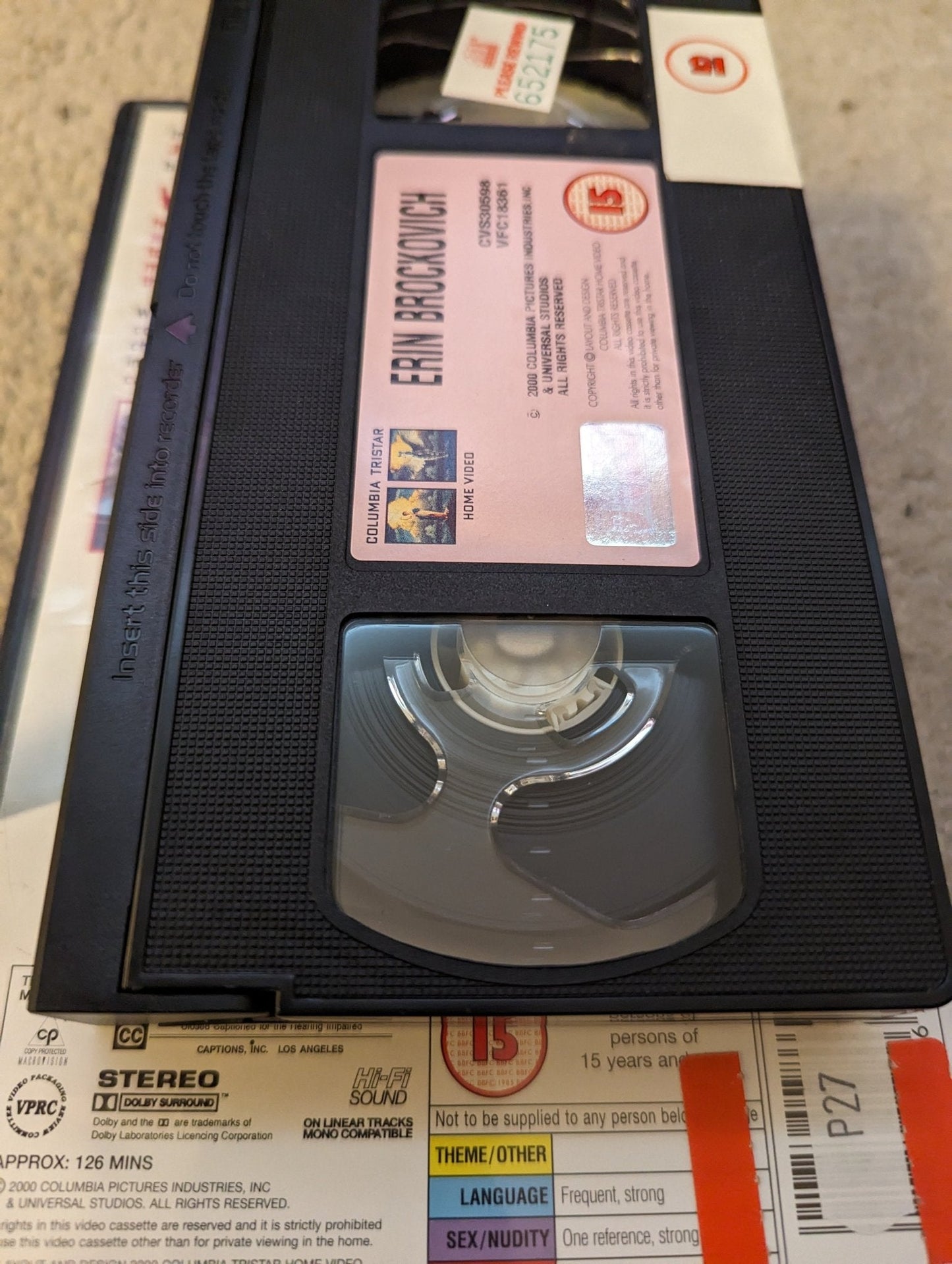 Erin Brockvich (2000) VHS Video Ex Rental - Flippin Retro Video Shop