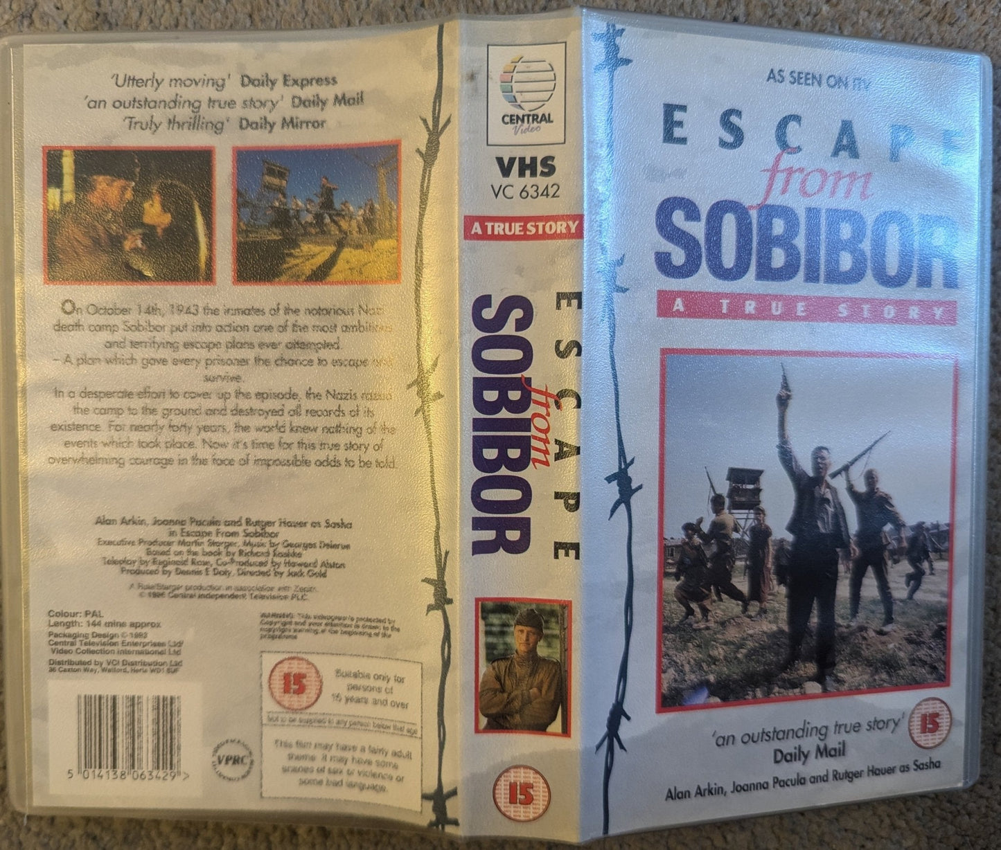 Escape From Sobibor (1987) VHS Video - Flippin Retro Video Shop