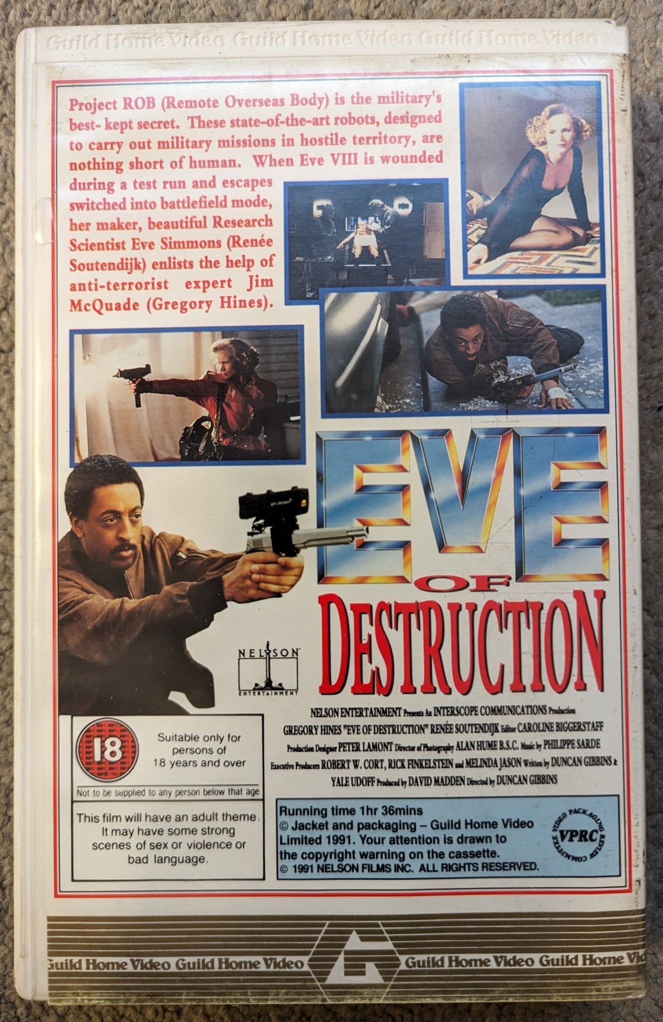 Eve Of Destruction (1991) VHS Video Ex Rental - Flippin Retro Video Shop