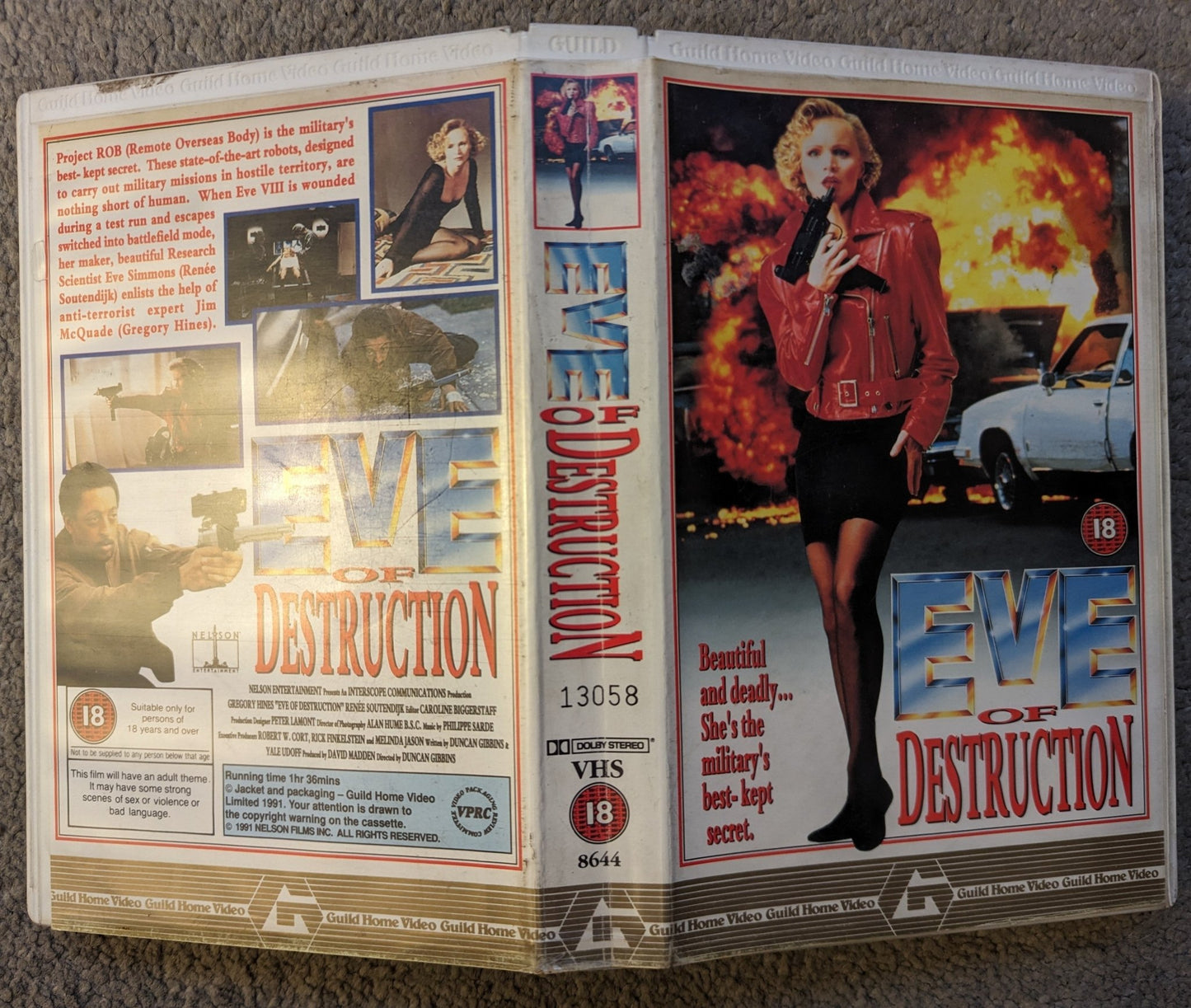 Eve Of Destruction (1991) VHS Video Ex Rental - Flippin Retro Video Shop