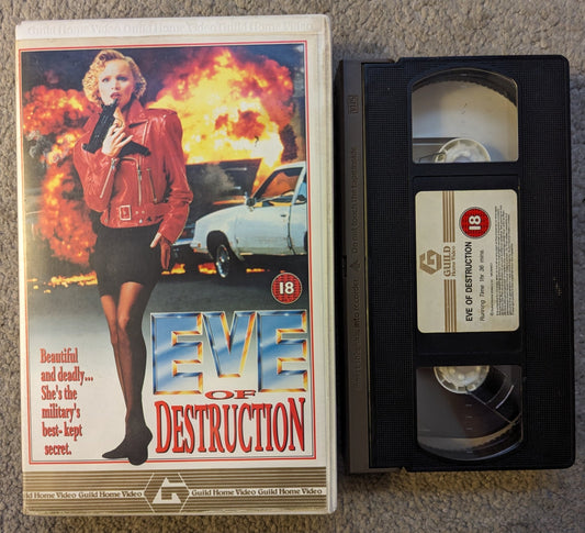 Eve Of Destruction (1991) VHS Video Ex Rental - Flippin Retro Video Shop