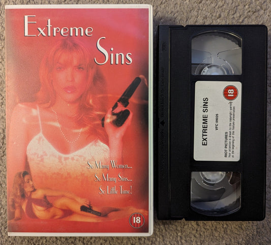 Extreme Sins (1998) VHS Video Ex Rental - Flippin Retro Video Shop