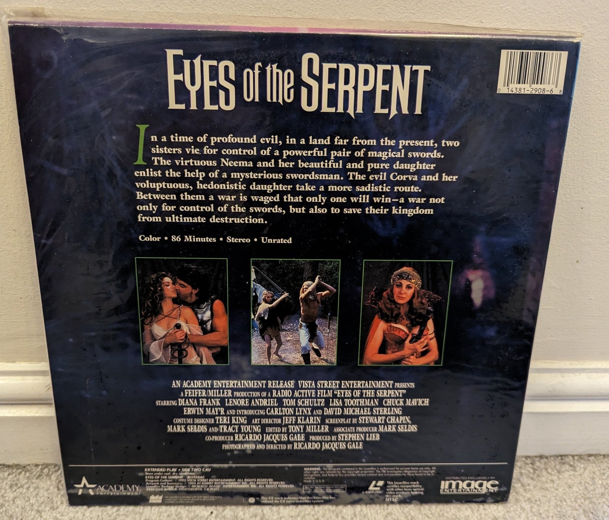 Eyes Of The Serpent (1994) Laserdisc NTSC - Flippin Retro Video Shop