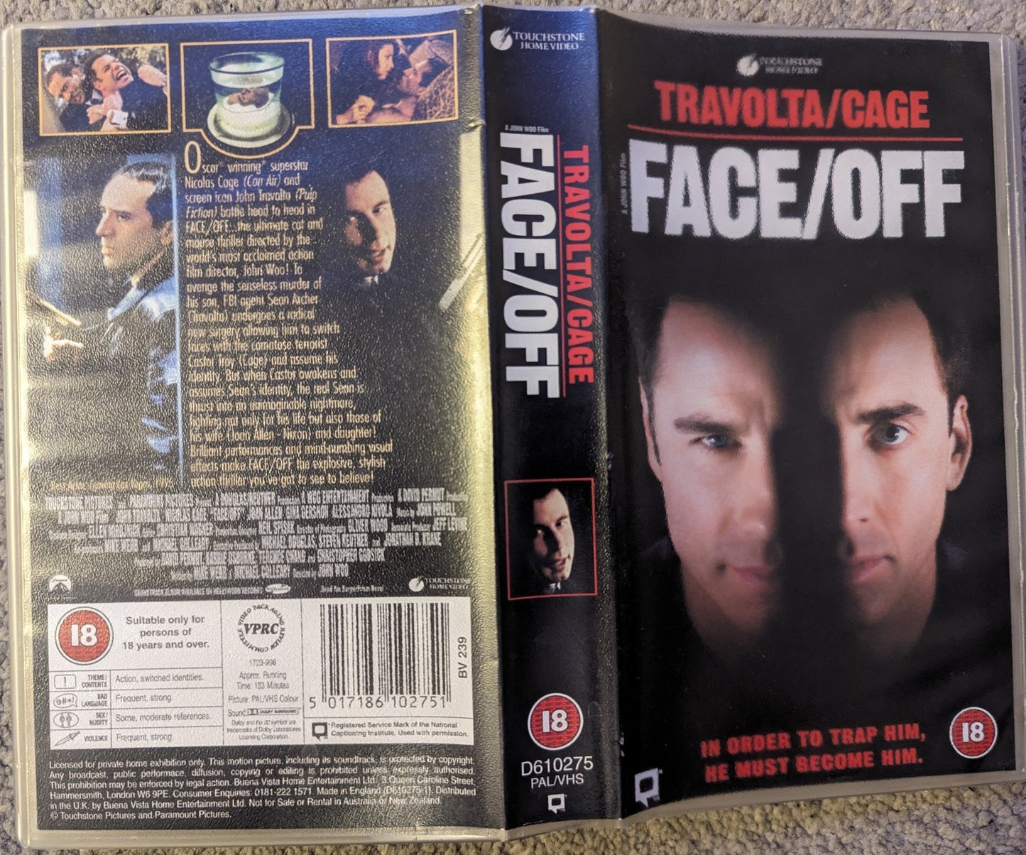 Face Off (1994) VHS Video - Flippin Retro Video Shop