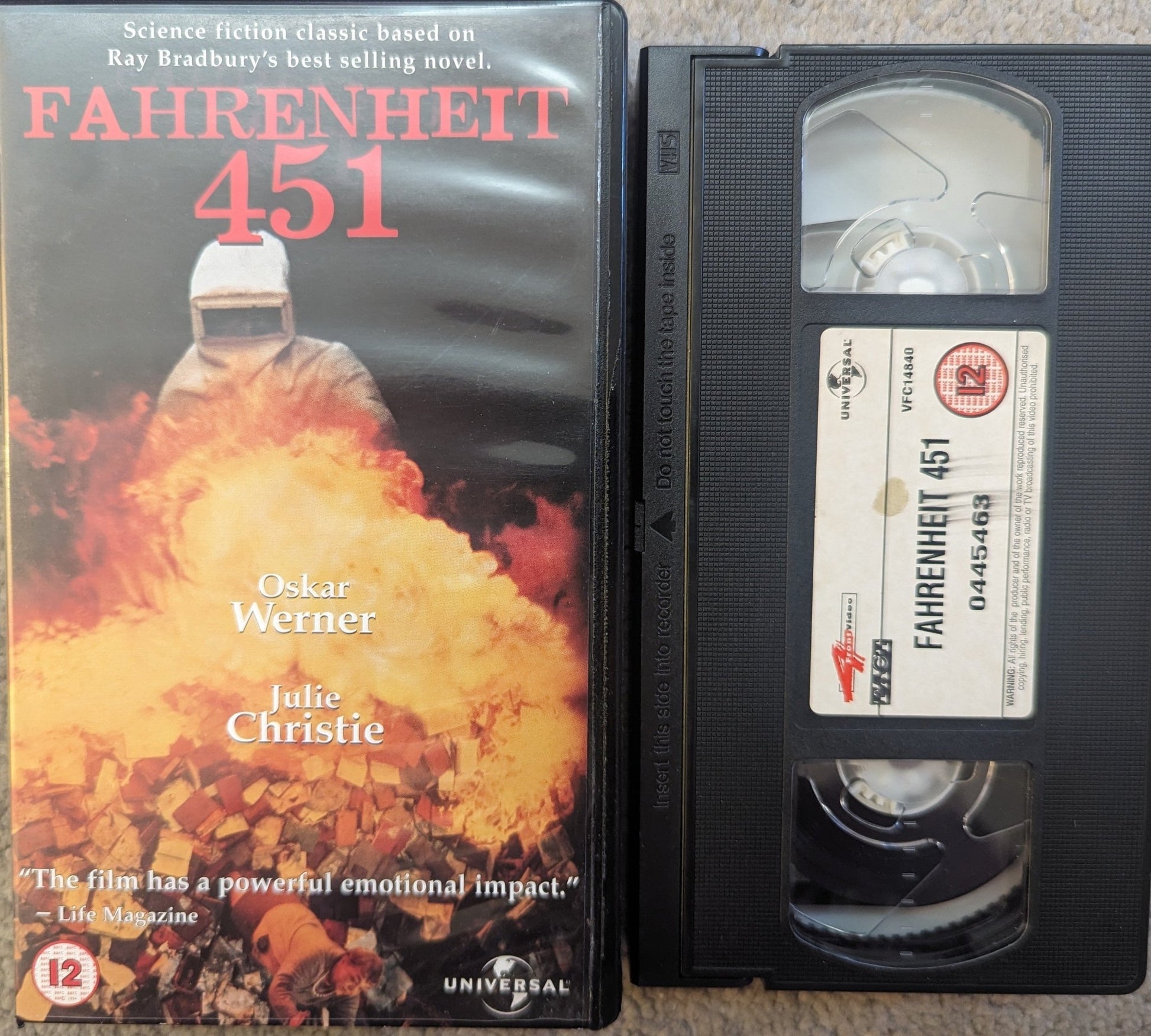 Fahrenheit 451 (1966) VHS Video - Flippin Retro Video Shop