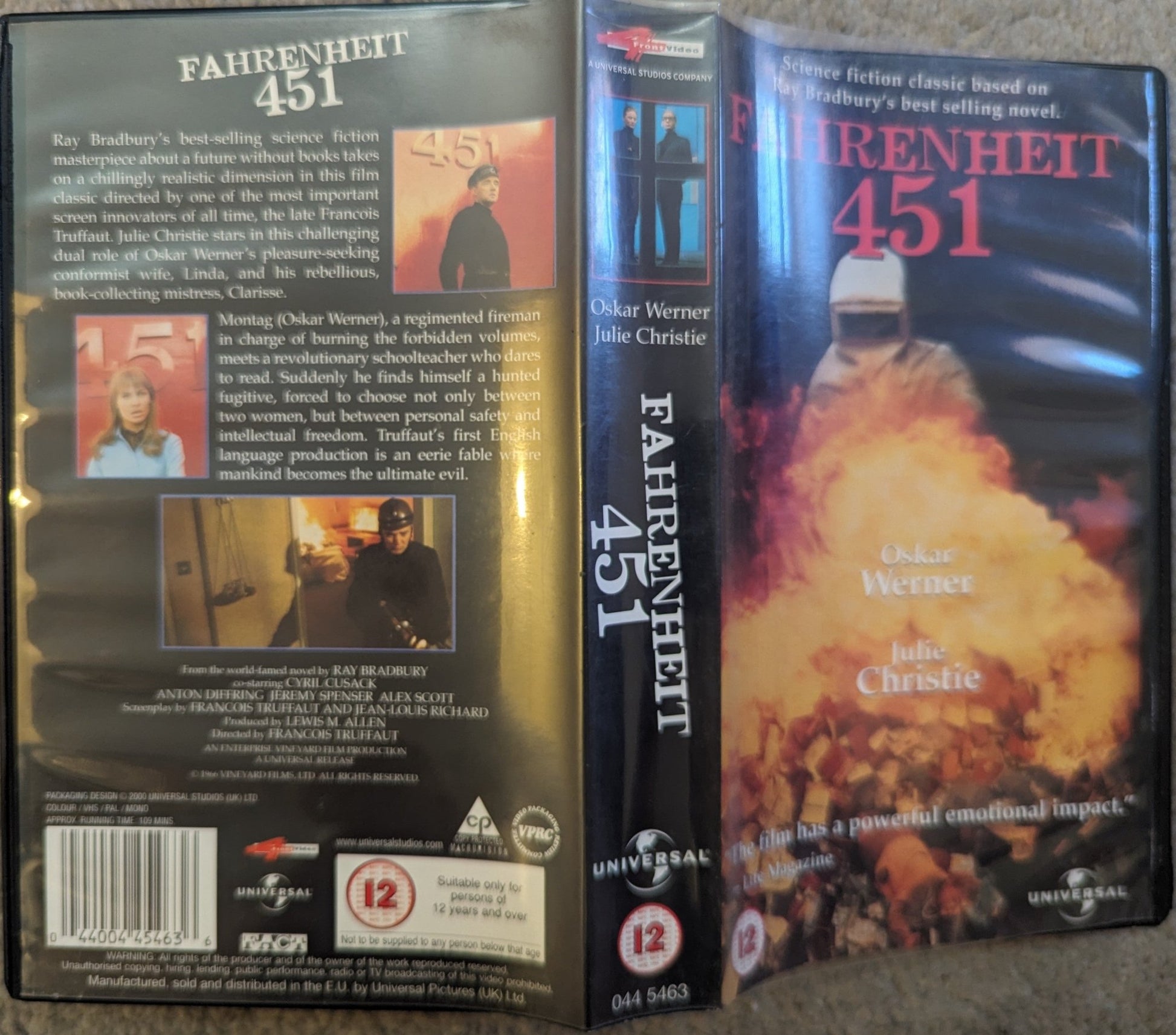 Fahrenheit 451 (1966) VHS Video - Flippin Retro Video Shop