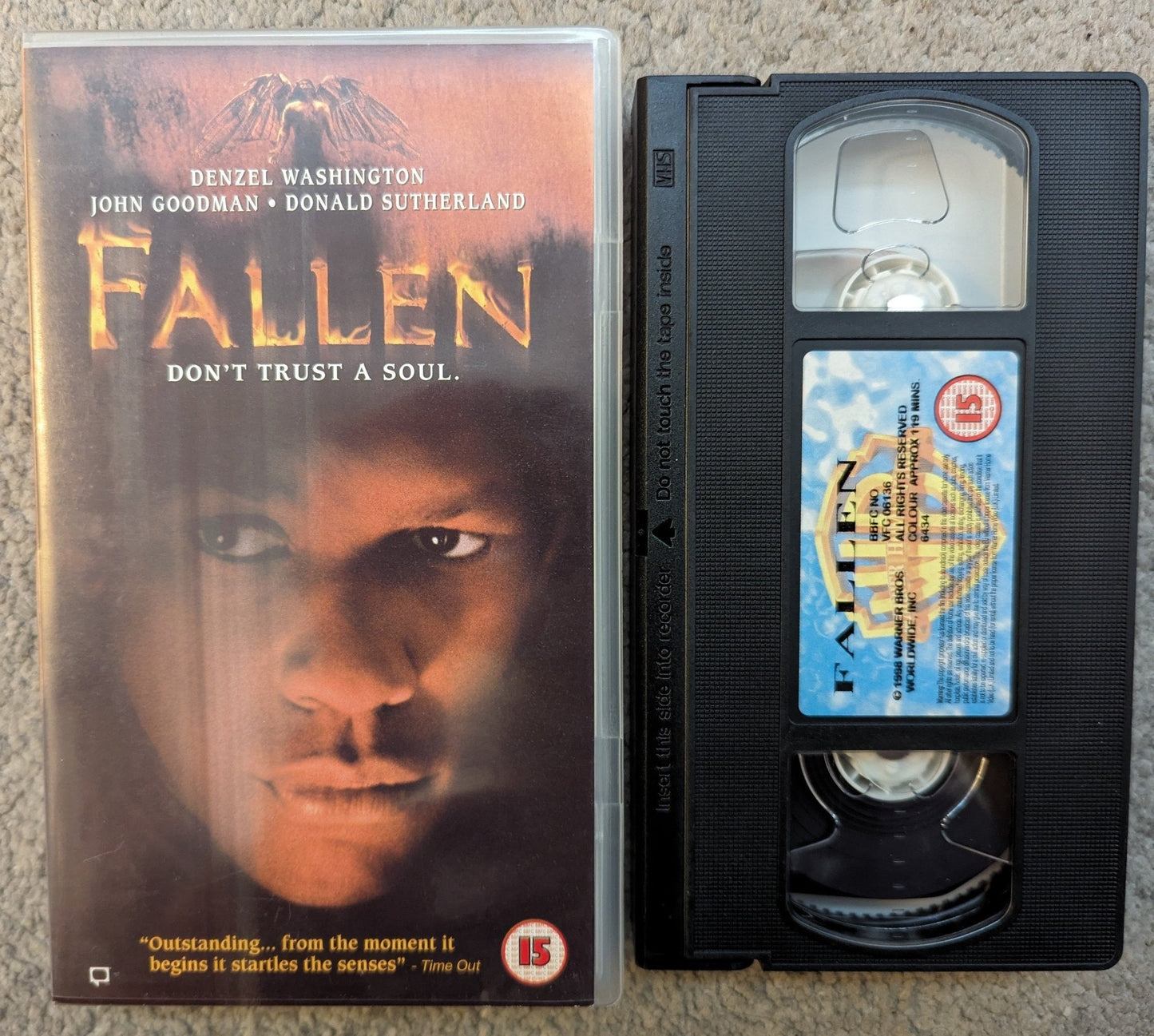 Fallen (1998) VHS Video - Flippin Retro Video Shop